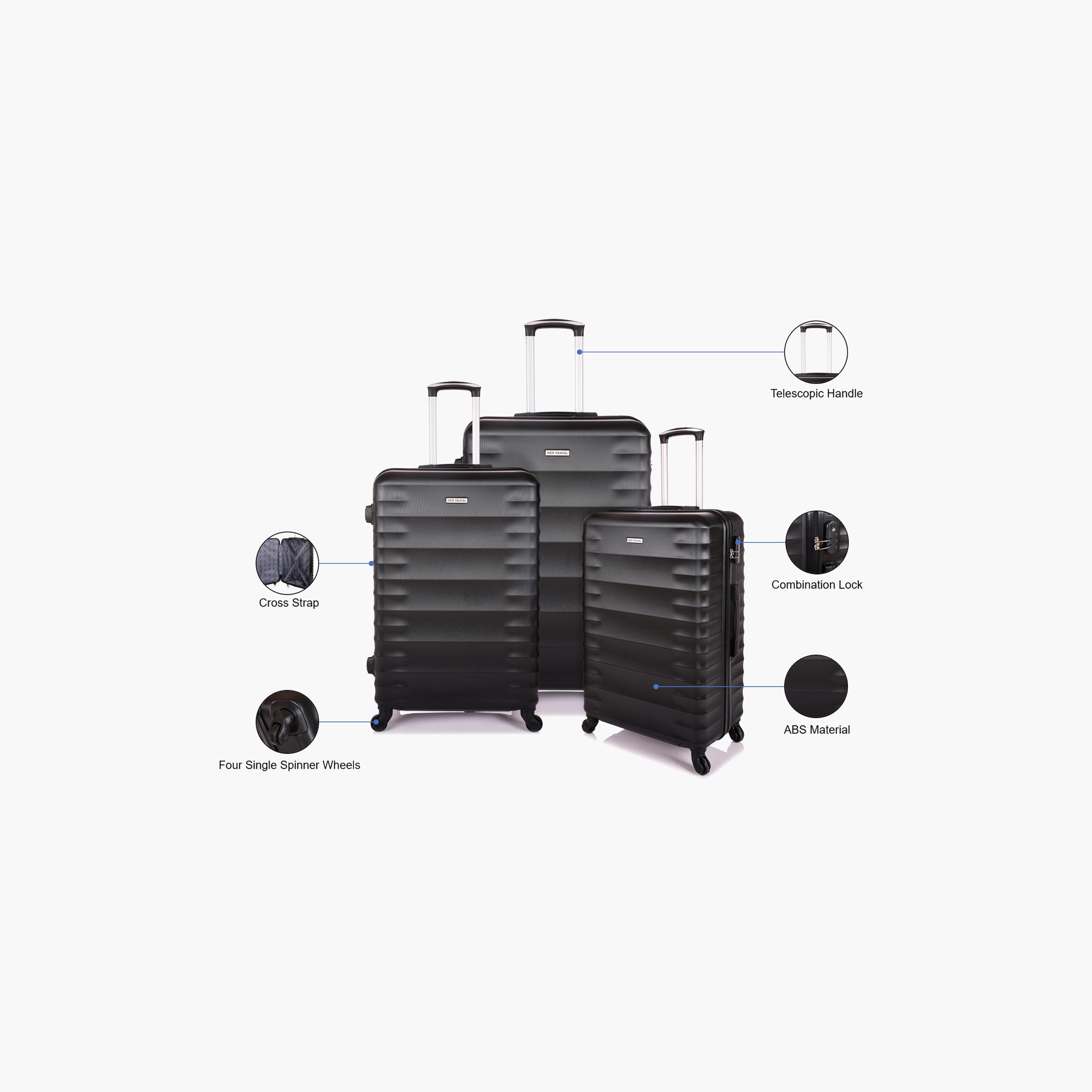 New Travel Set of 3 ABS Hard Sided 4-Wheeler Spinner Trolley Bag with Combination Lock | BR1095/3P-travel-luggagesandbags-luggage-image-4