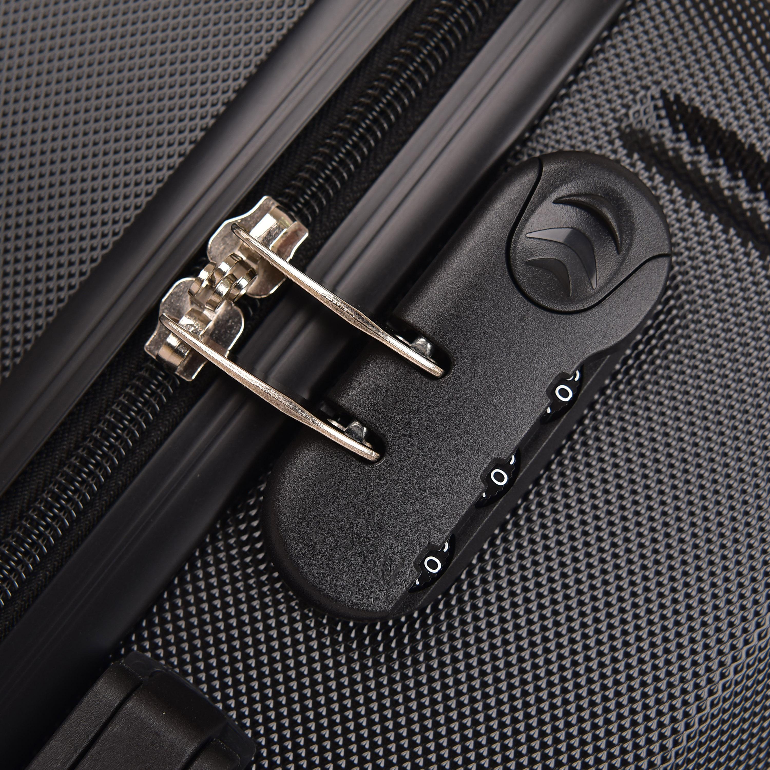 New Travel Set of 4 ABS Hard Sided 4-Wheeler Spinner Trolley Bag with Combination Lock | BR979/4P-travel-luggagesandbags-luggage-image-12