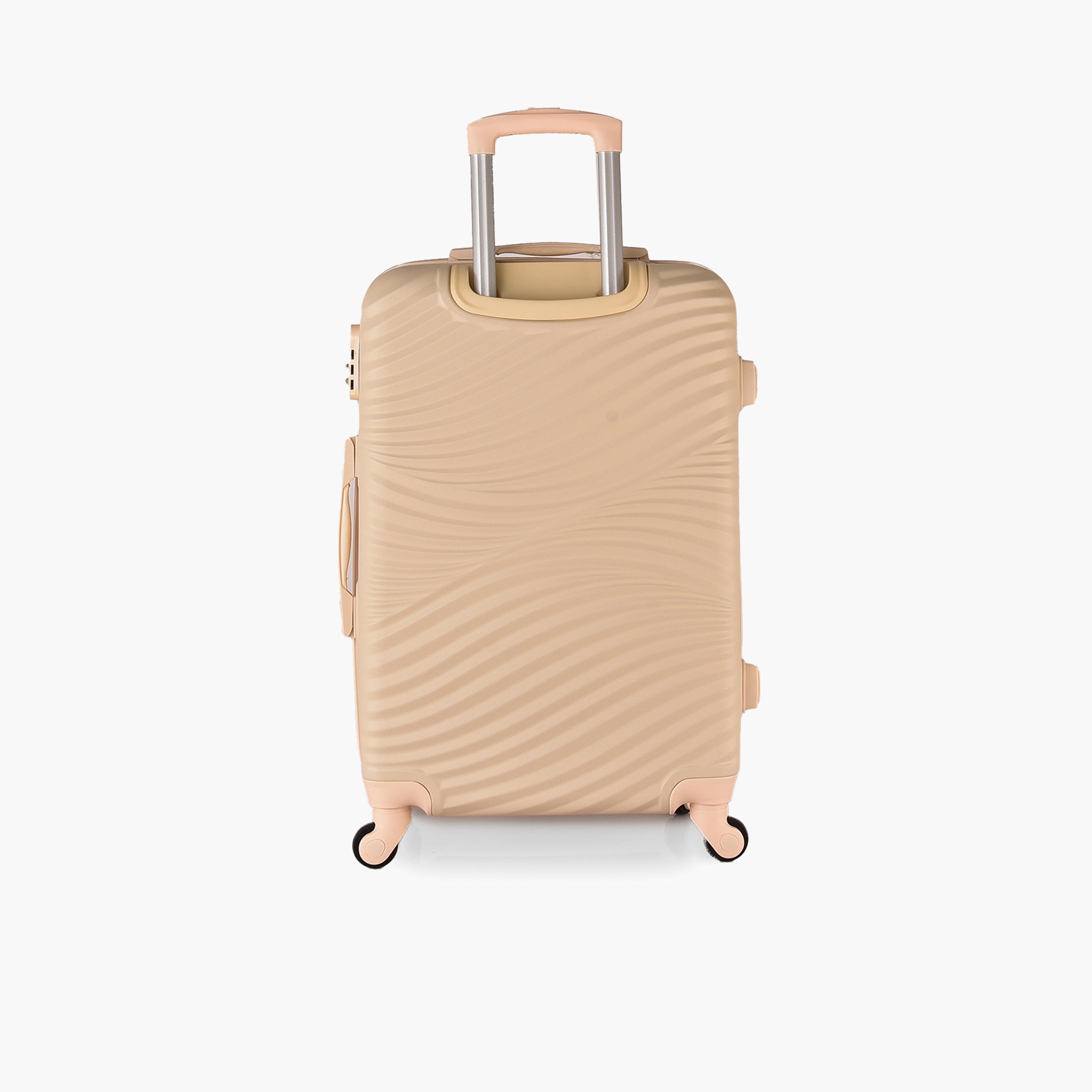 New Travel Set of 5 ABS Hard Sided 4-Wheeler Spinner Trolley Bag with Combination Lock | CS014/5P-travel-luggagesandbags-luggage-image-2