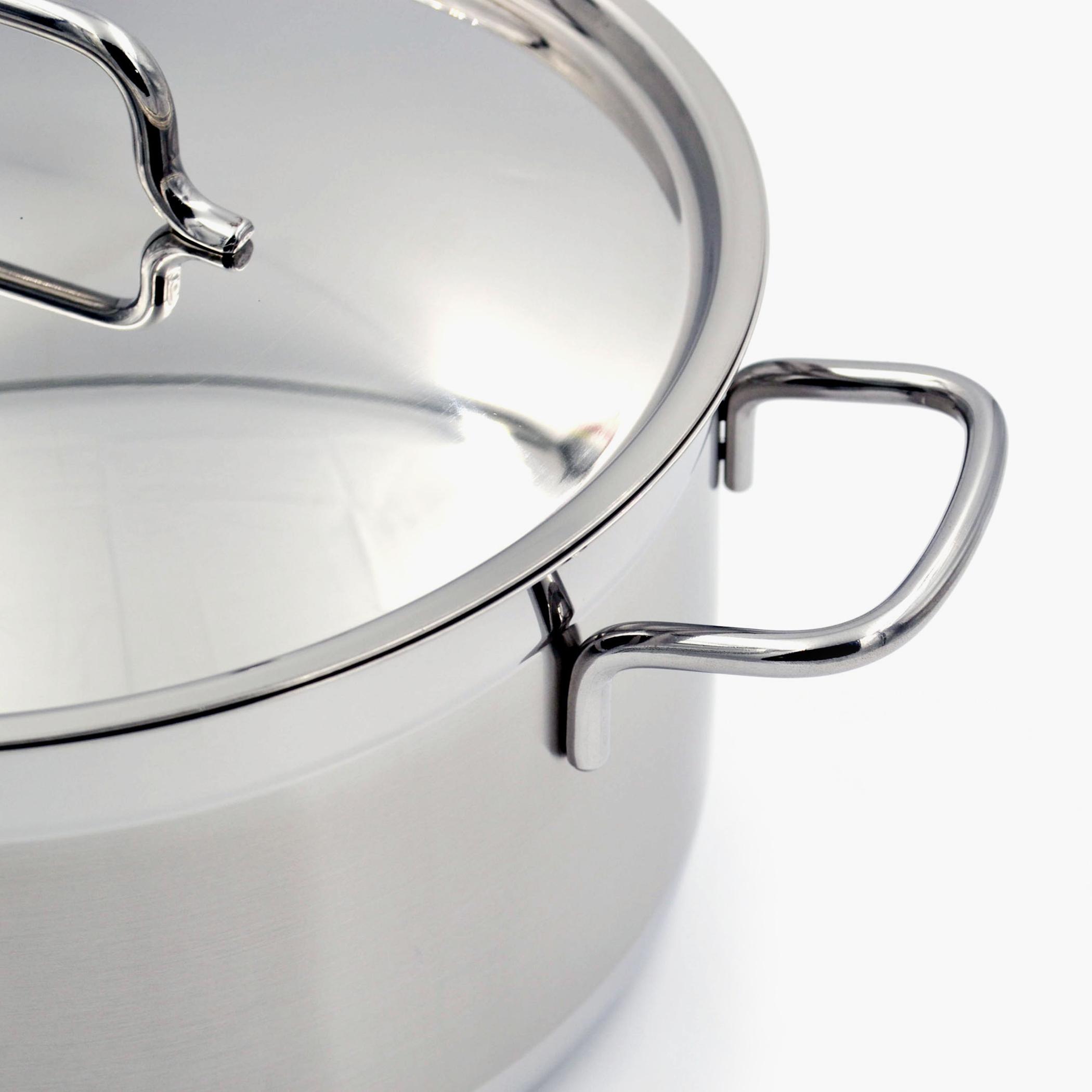 كسرولة ستانلس ستيل بمقابض من كوركماز ألفا - 5.5 لتر-household-kitchen-cookware-potsandpans-image-3
