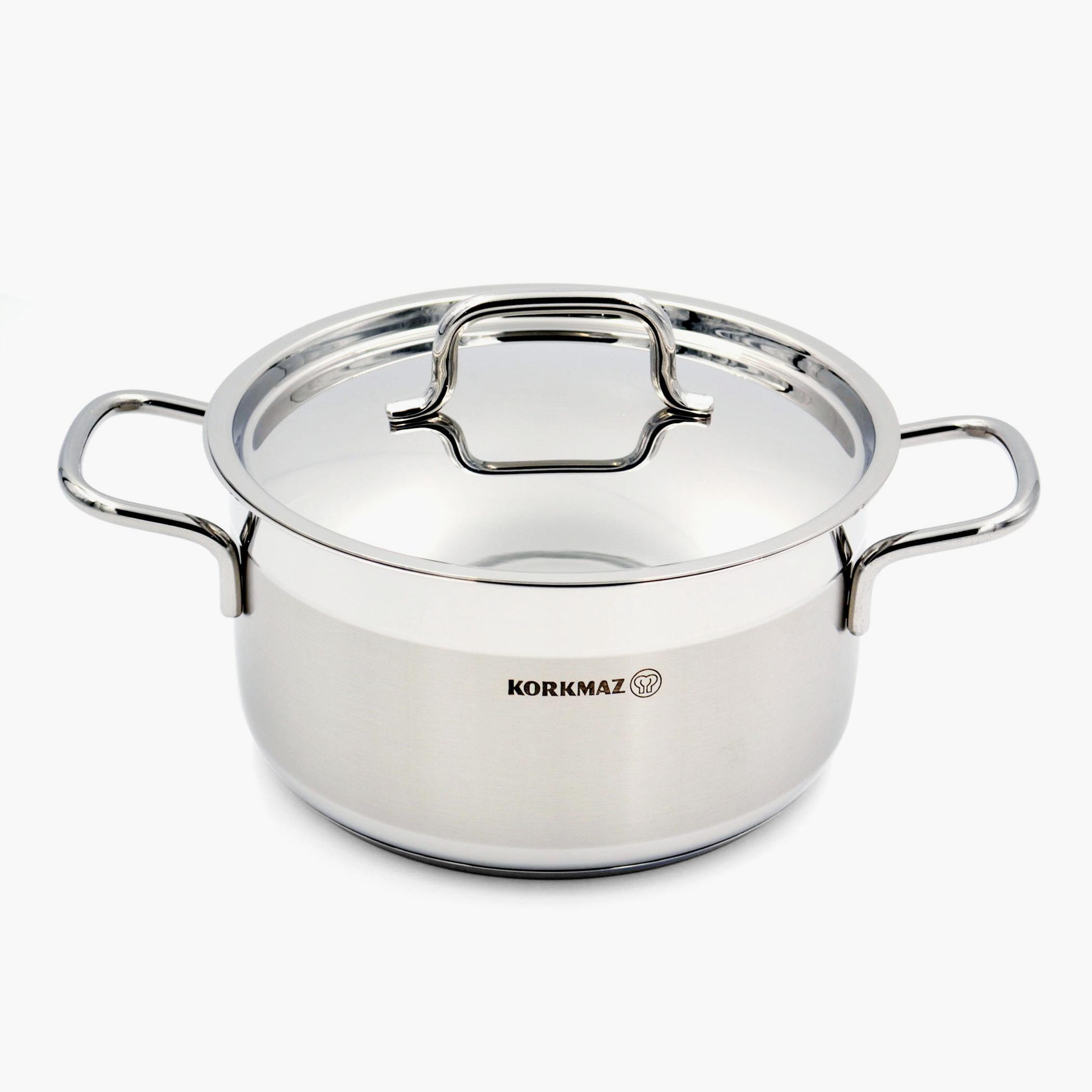 Alfa Stainless Steel Casserole with Lid - 6.8 L-household-kitchen-cookware-potsandpans-image-1