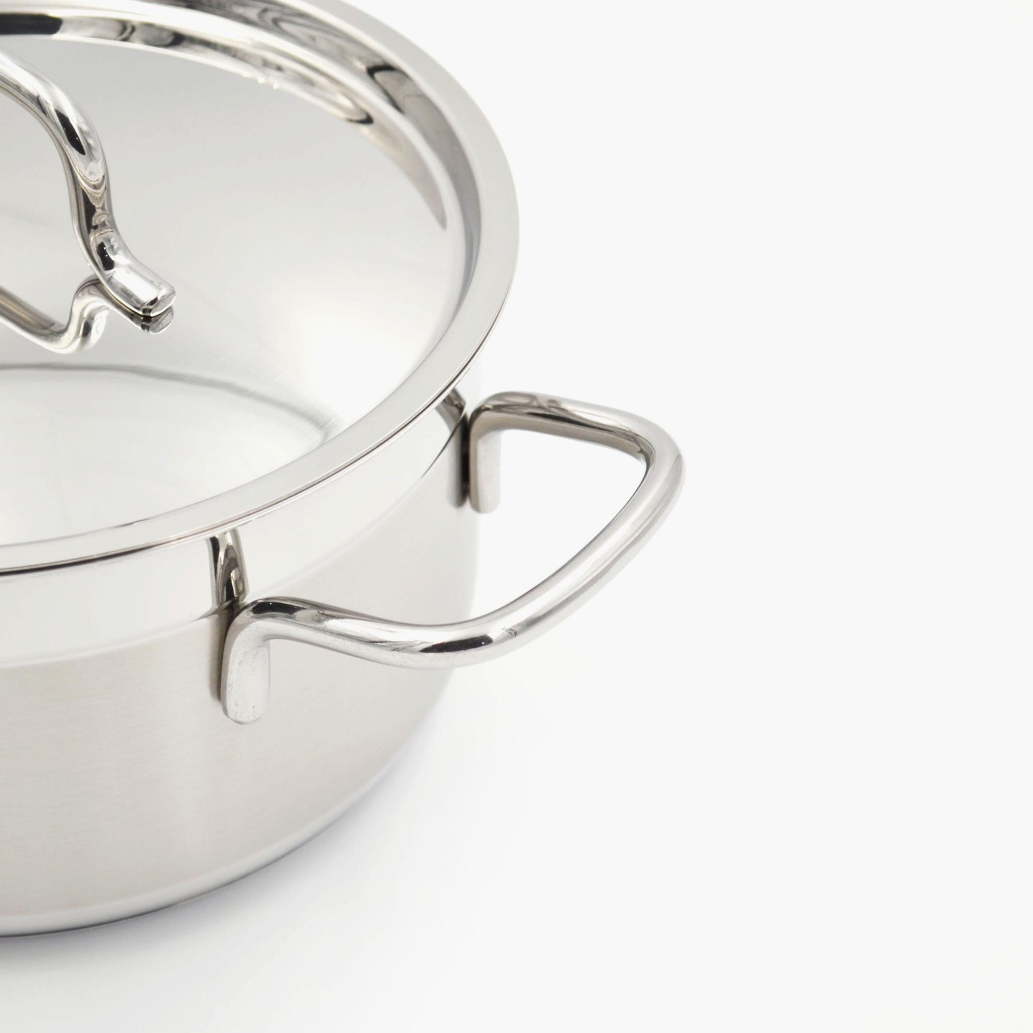 Alfa Stainless Steel Casserole with Lid - 6.8 L-household-kitchen-cookware-potsandpans-image-3