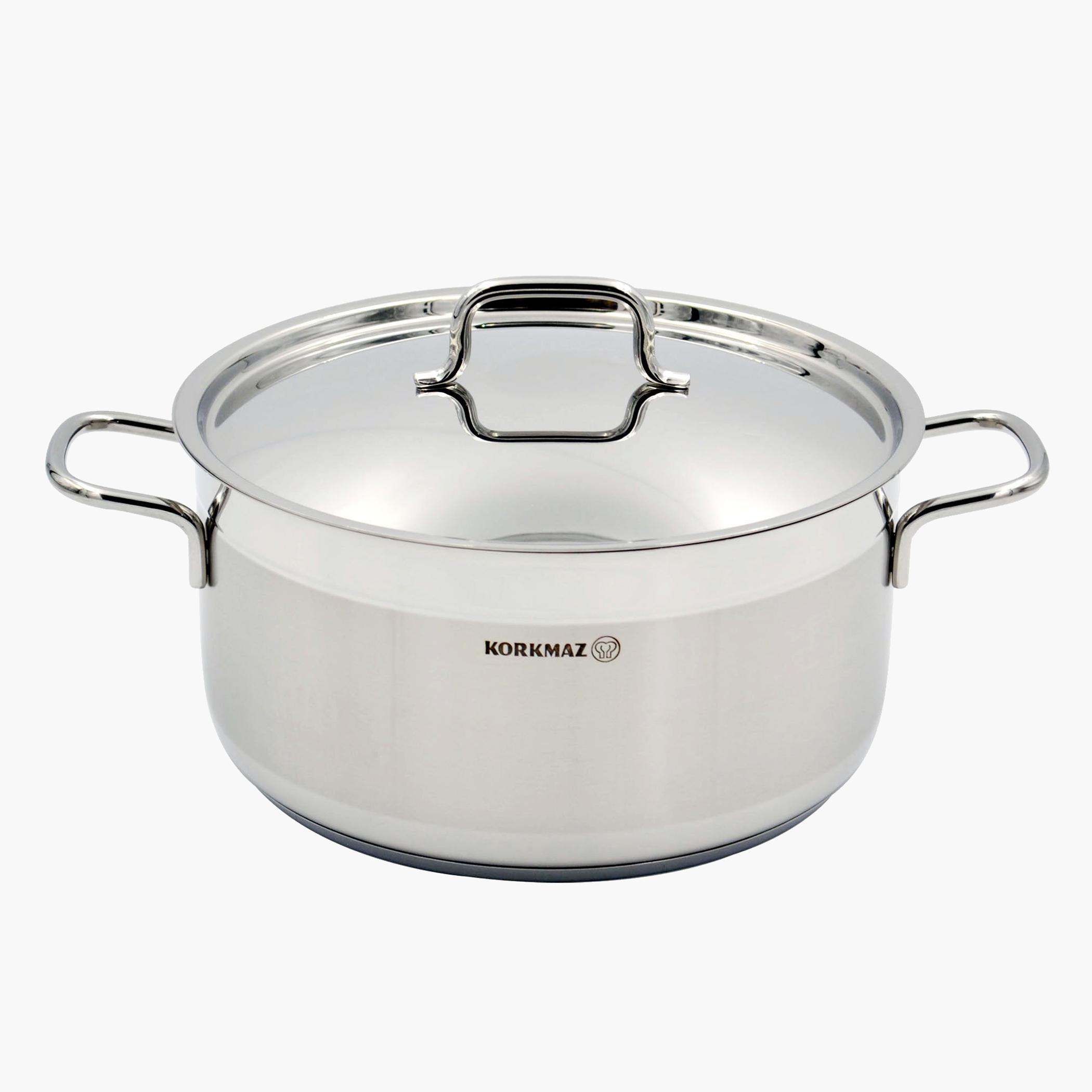 Alfa Stainless Steel Casserole with Lid - 8.5 L-household-kitchen-cookware-potsandpans-image-1