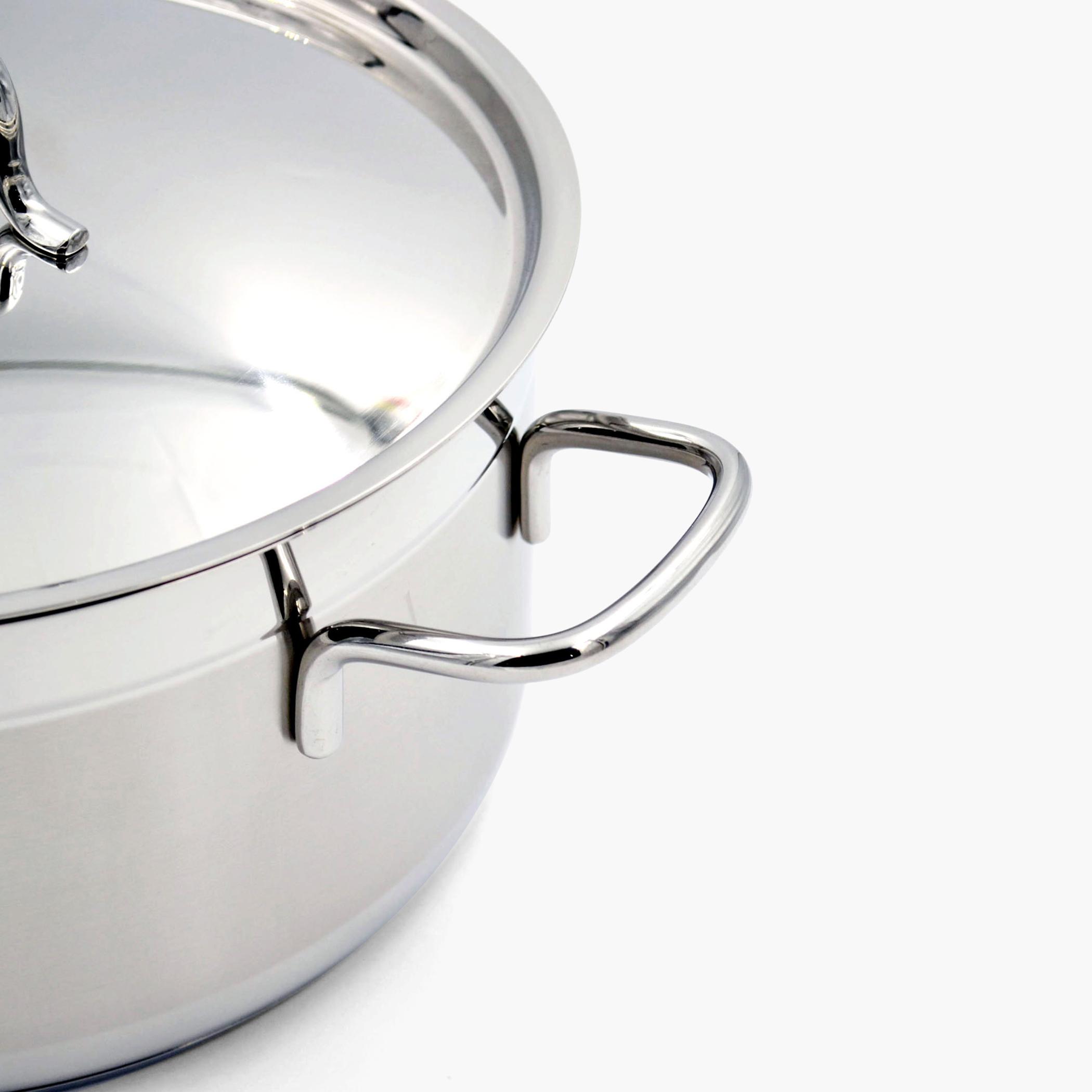 Alfa Stainless Steel Casserole with Lid - 8.5 L-household-kitchen-cookware-potsandpans-image-2