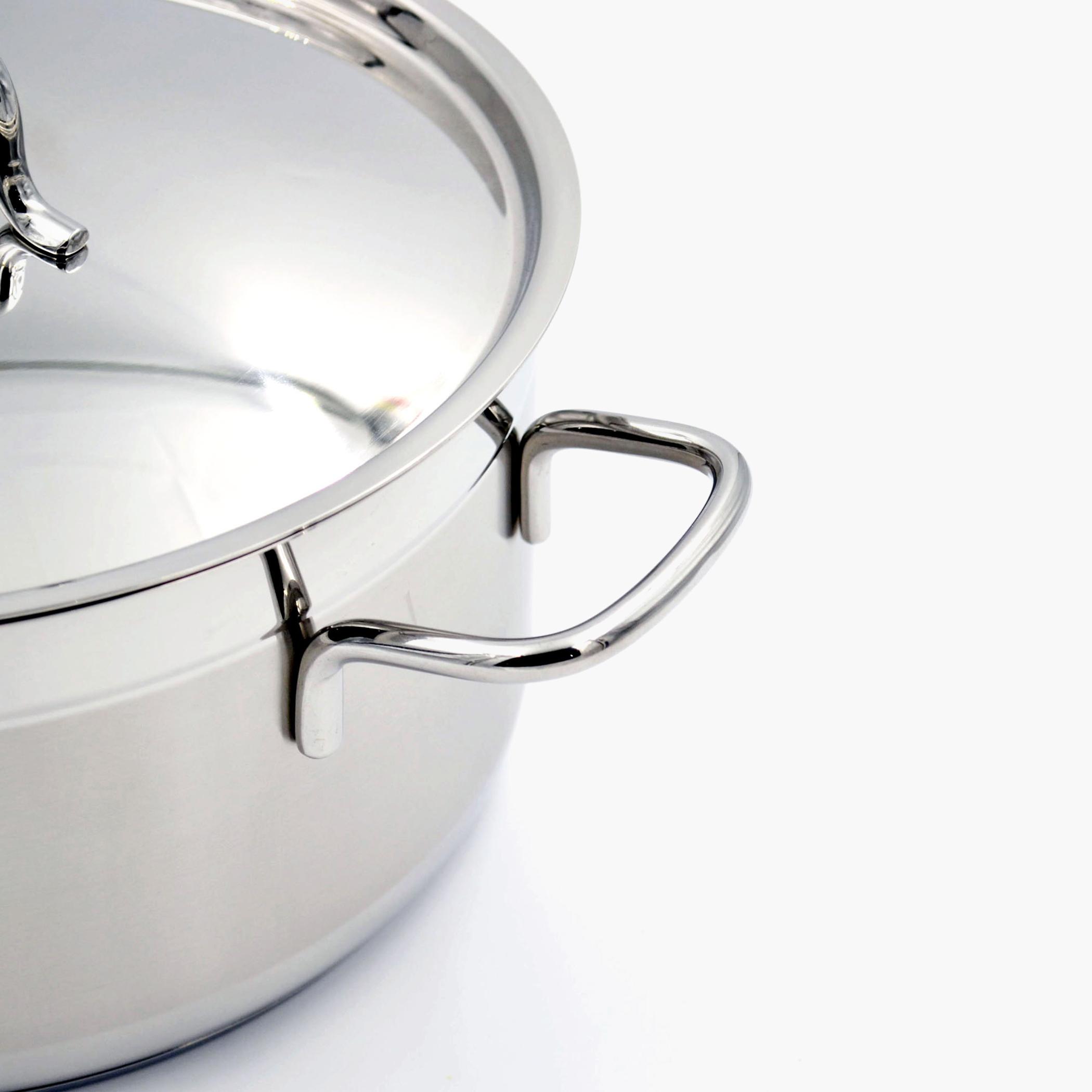 كسرولة ستانلس ستيل بغطاء من كوركماز ألفا - 11 لتر-household-kitchen-cookware-potsandpans-image-2
