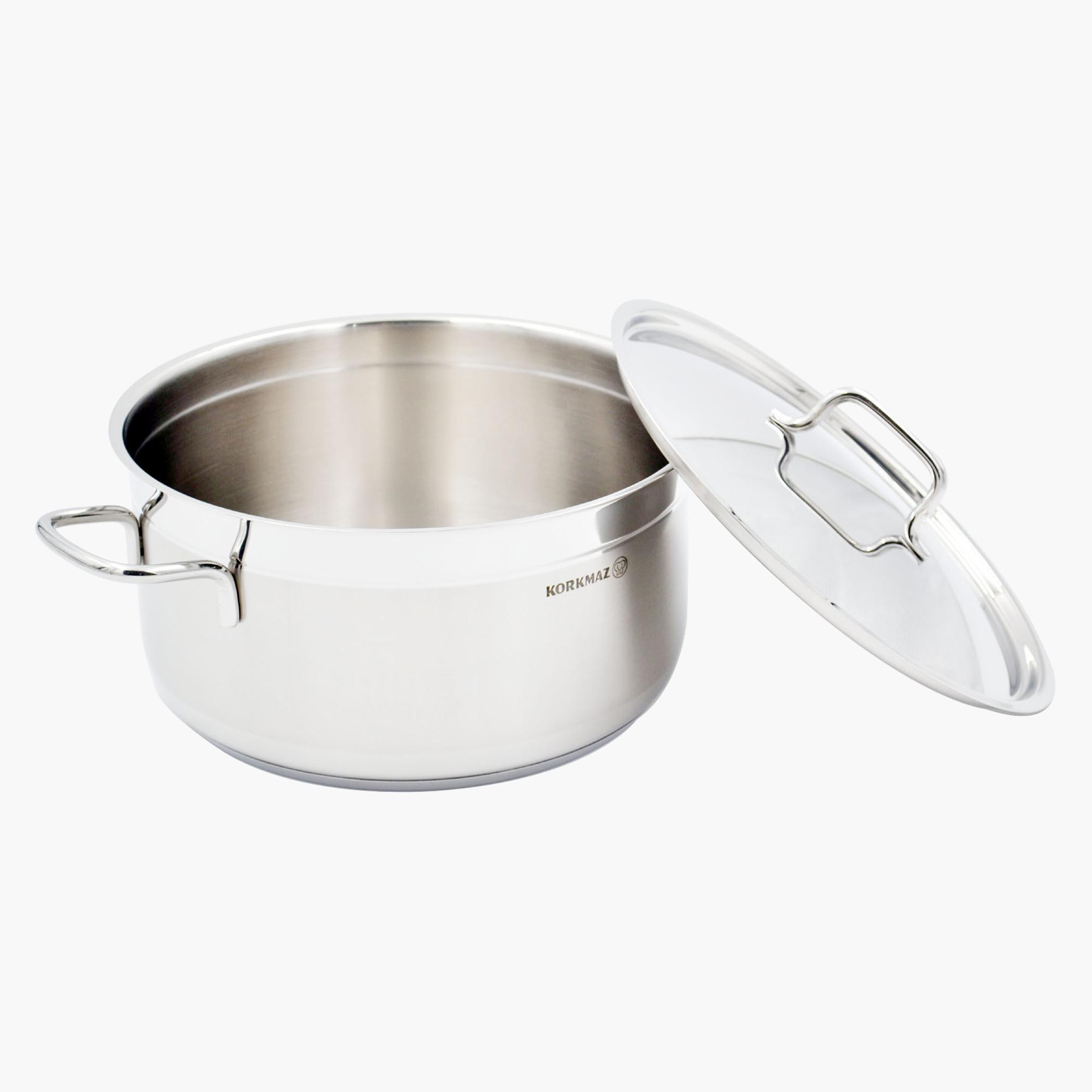 كسرولة ستانلس ستيل بغطاء من كوركماز ألفا - 11 لتر-household-kitchen-cookware-potsandpans-image-3