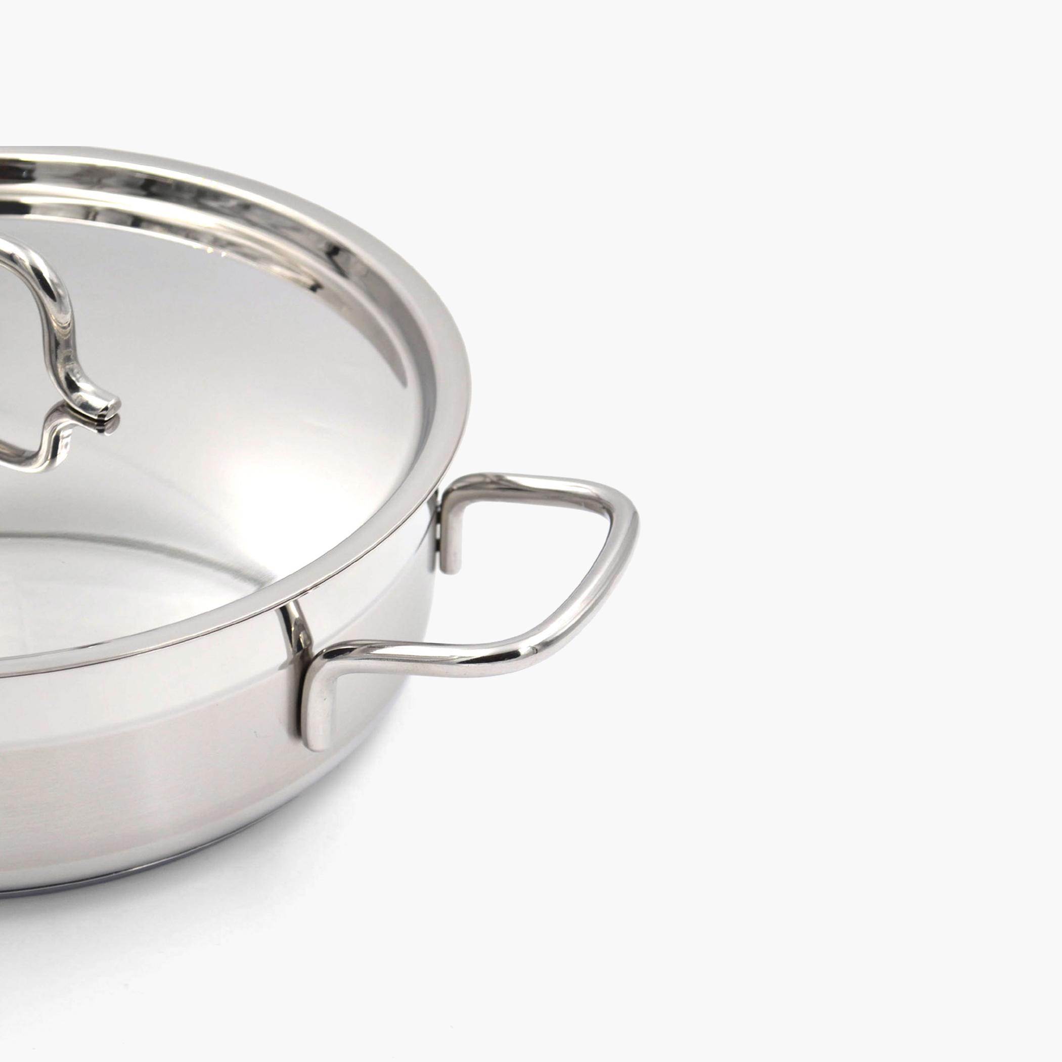 كسرولة ستانلس ستيل منخفضة بغطاء من كوركماز ألفا - 5.5 لتر-household-kitchen-cookware-cookwareandsets-image-3