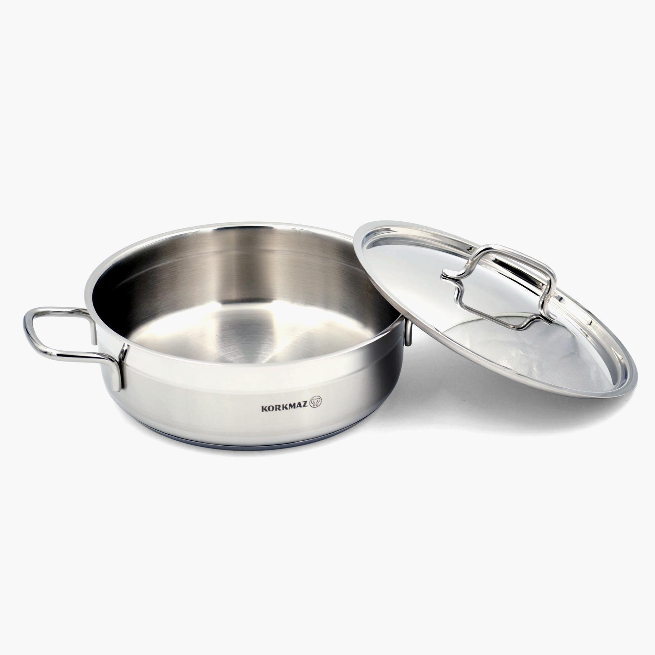 كسرولة منخفضة بغطاء من كوركماز ألفا - 7 لتر-household-kitchen-cookware-potsandpans-image-1