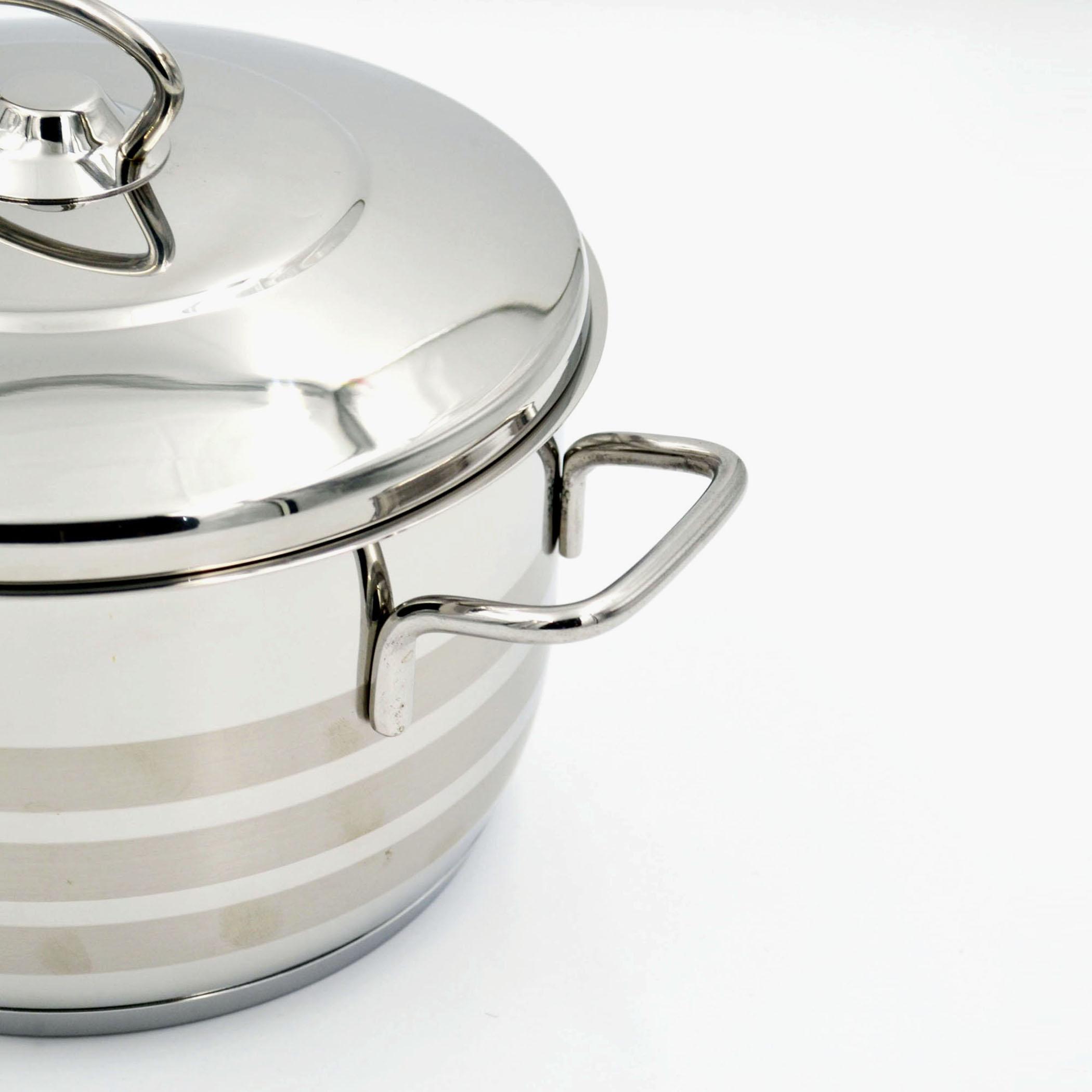 كسرولة ستانلس ستيل بغطاء من كوركماز أسترا - 2.5 لتر-household-kitchen-cookware-potsandpans-image-4