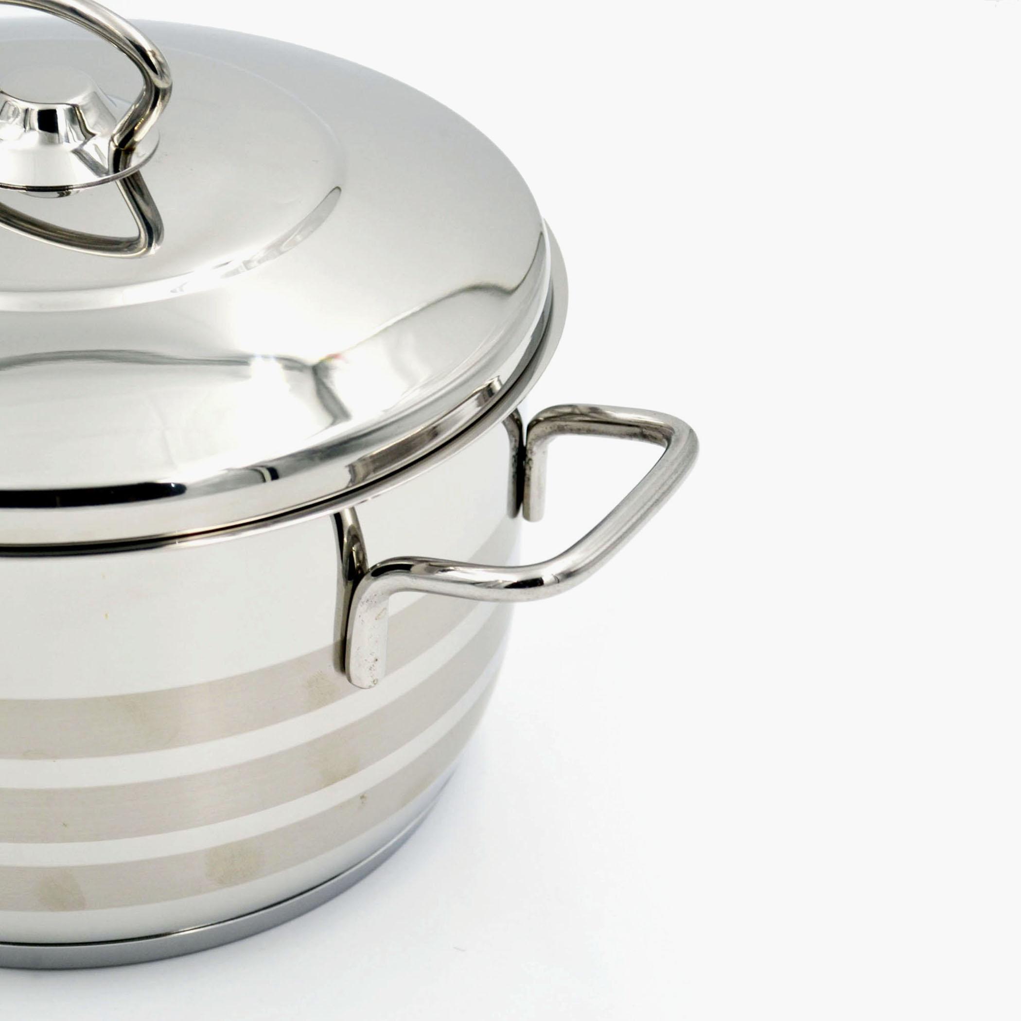 كسرولة ستانلس ستيل من كوركماز أسترا- 4.5 لتر-household-kitchen-cookware-potsandpans-image-4