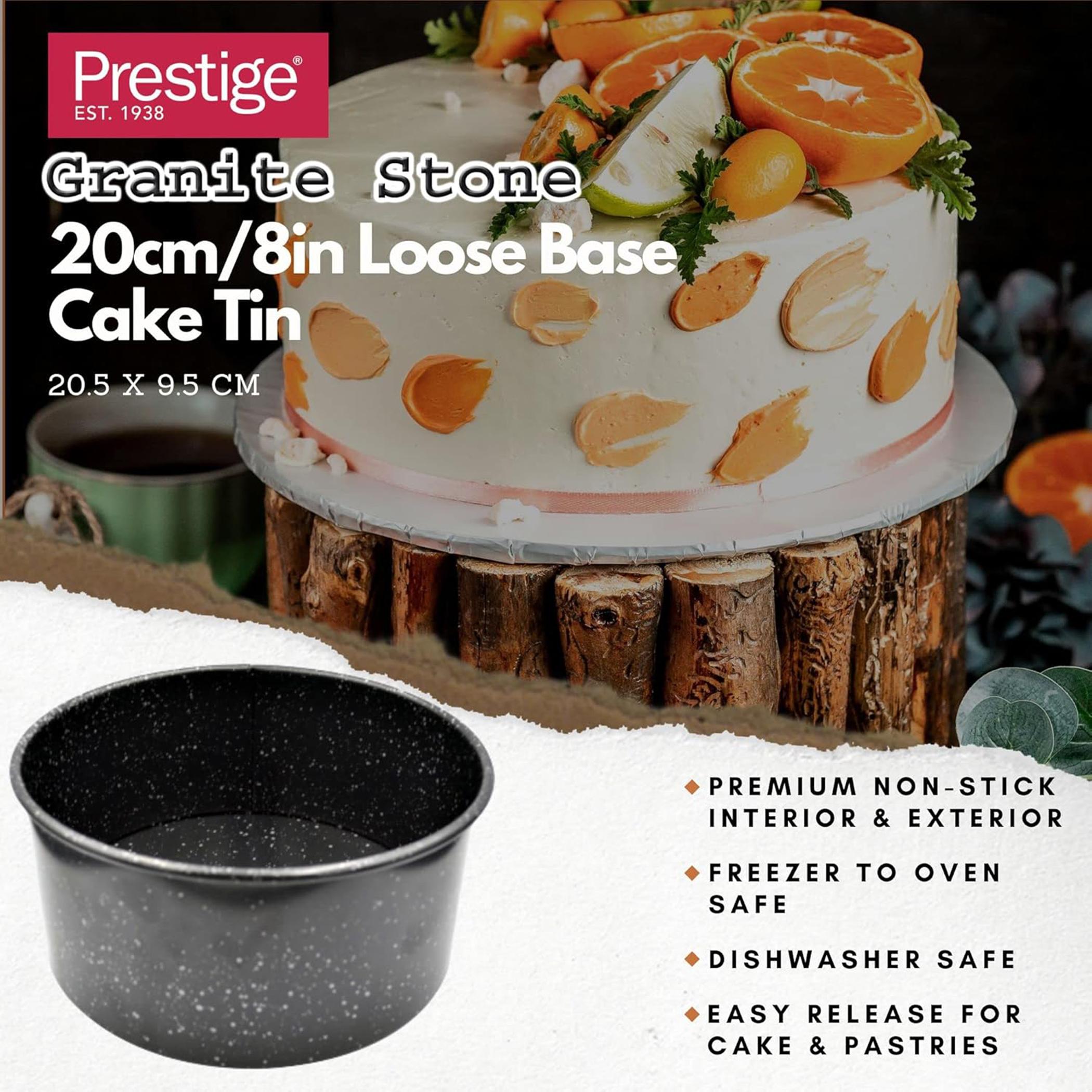 قالب كيك من حجر الجرانيت بقاعدة قابلة للفك من برستيج - 20 سم-household-kitchen-bakeware-bakingpansandmoulds-image-2