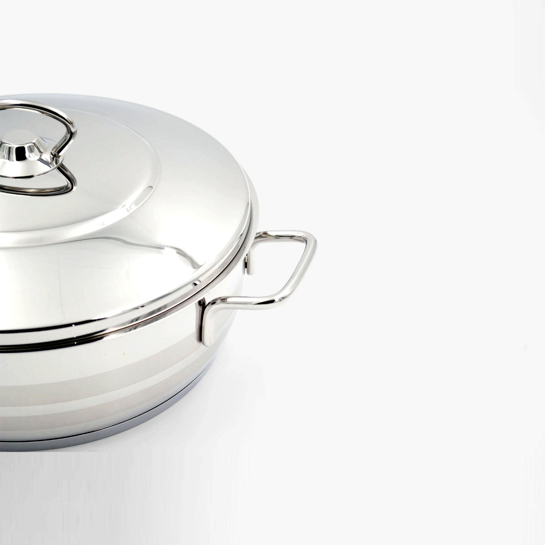 كسرولة ستانليس ستيل أسترا من كوركماز - 5.3 لتر-household-kitchen-cookware-potsandpans-image-2