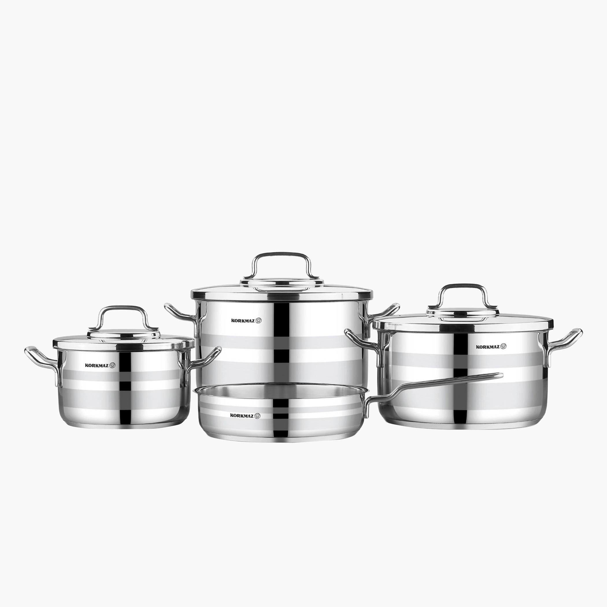 Astron 7-Piece Stainless Steel Cookware Set-household-kitchen-cookware-cookwareandsets-image-1