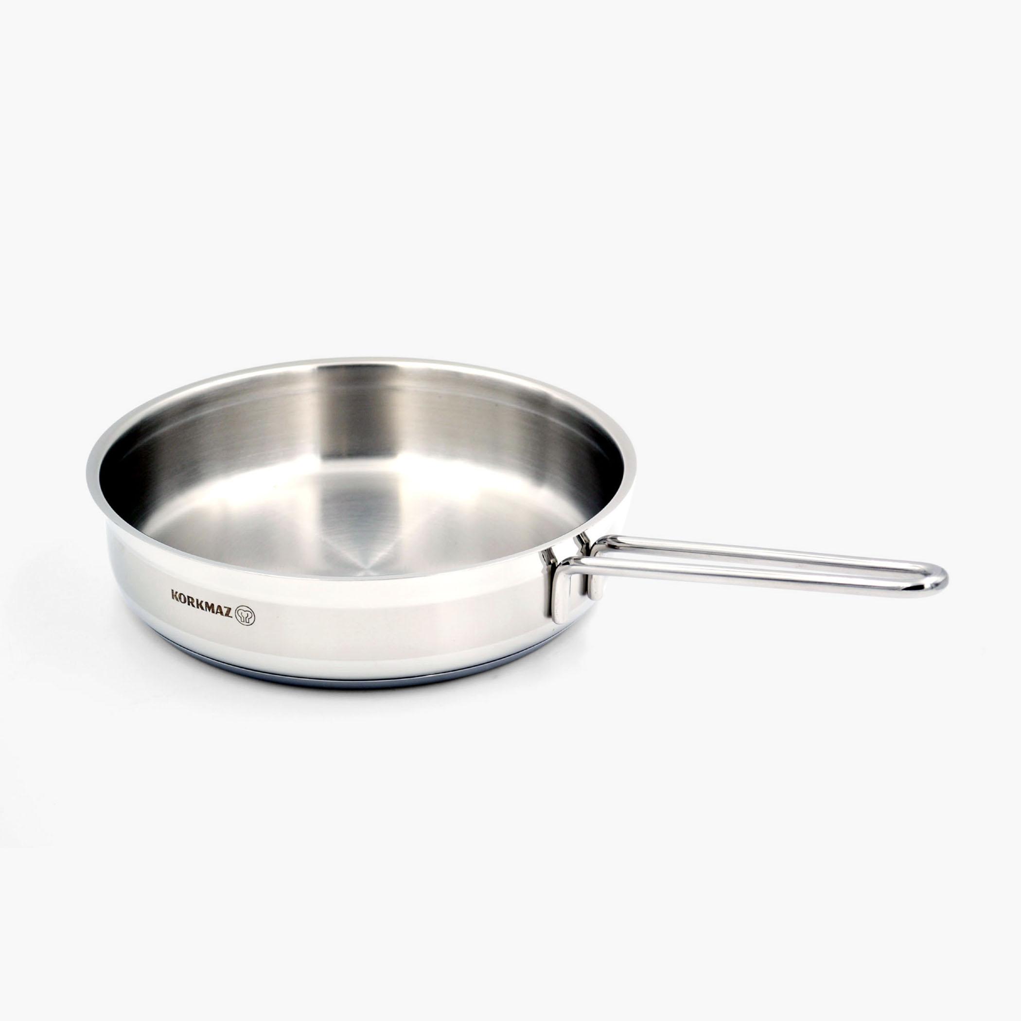 مقلاة ستانلس ستيل ألفا من كوركماز - 3 سم-household-kitchen-cookware-potsandpans-image-1