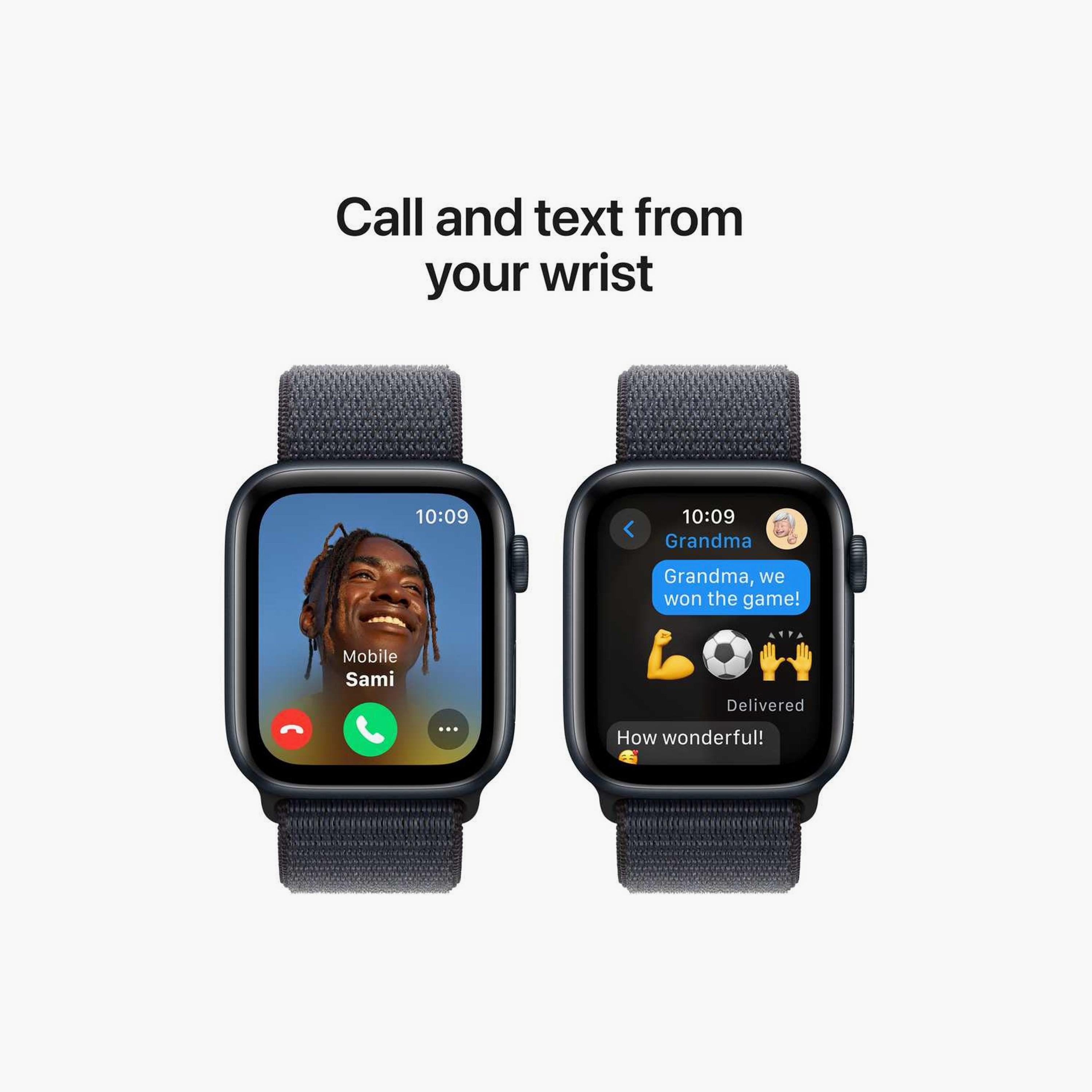 ساعة أبل SE GPS + خلوي 40 مم علبة ألومنيوم منتصف الليل مع حلقة رياضية بالحبر-electronics-smartwatches-image-4