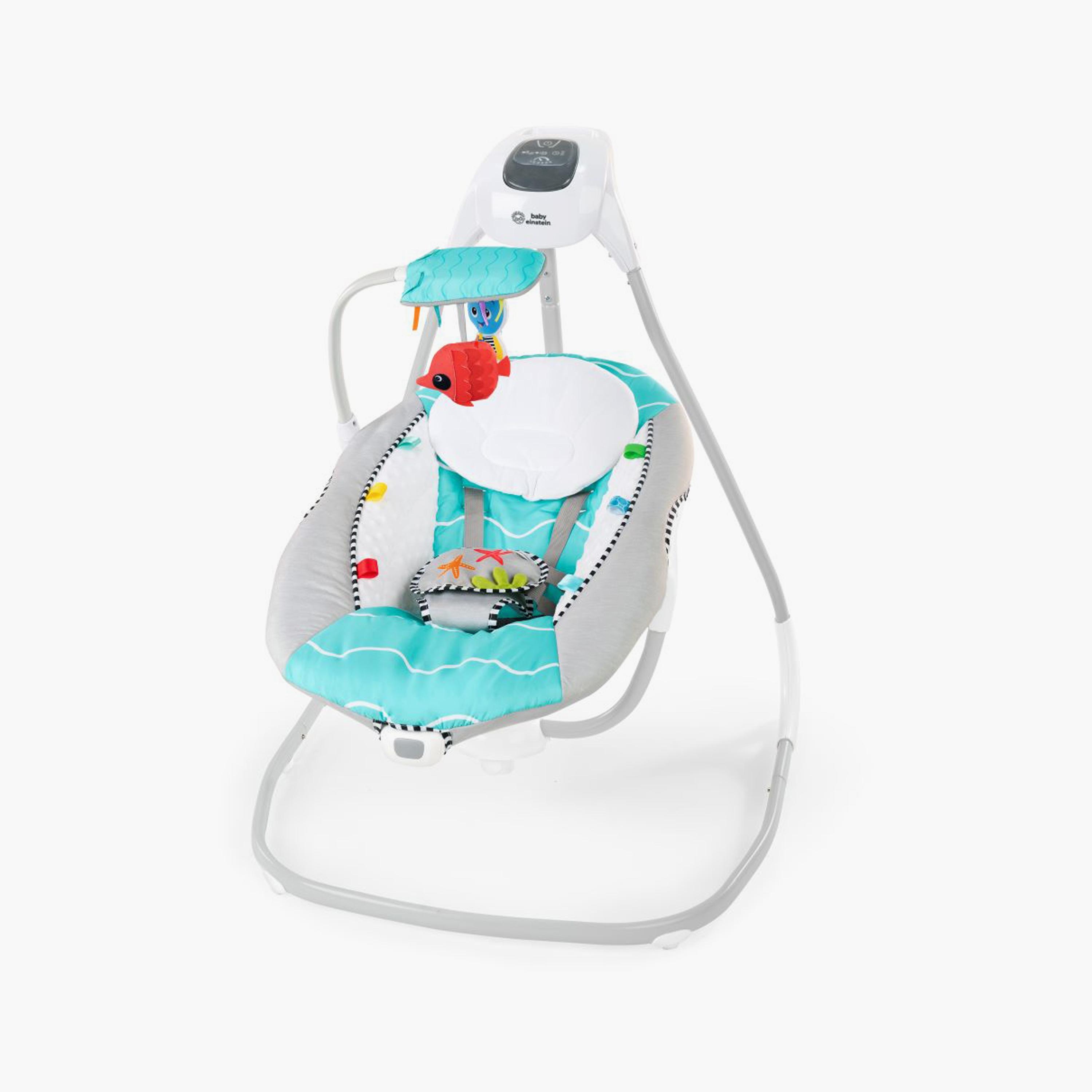 Baby Einstein Ocean Explorers Musical Compact Baby Swing - Grey-baby-infantactivity-swings-image-1
