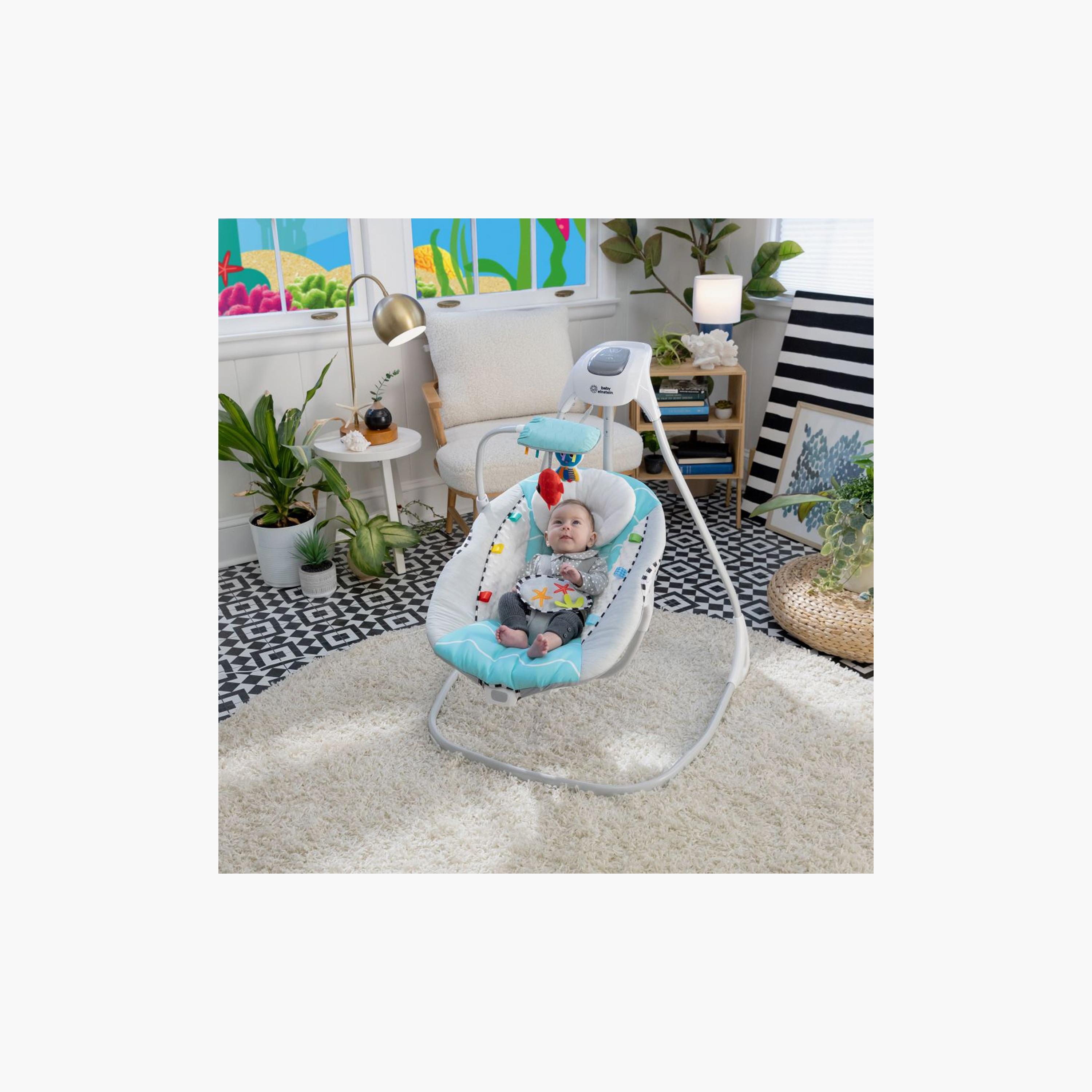 Baby Einstein Ocean Explorers Musical Compact Baby Swing - Grey-baby-infantactivity-swings-image-4
