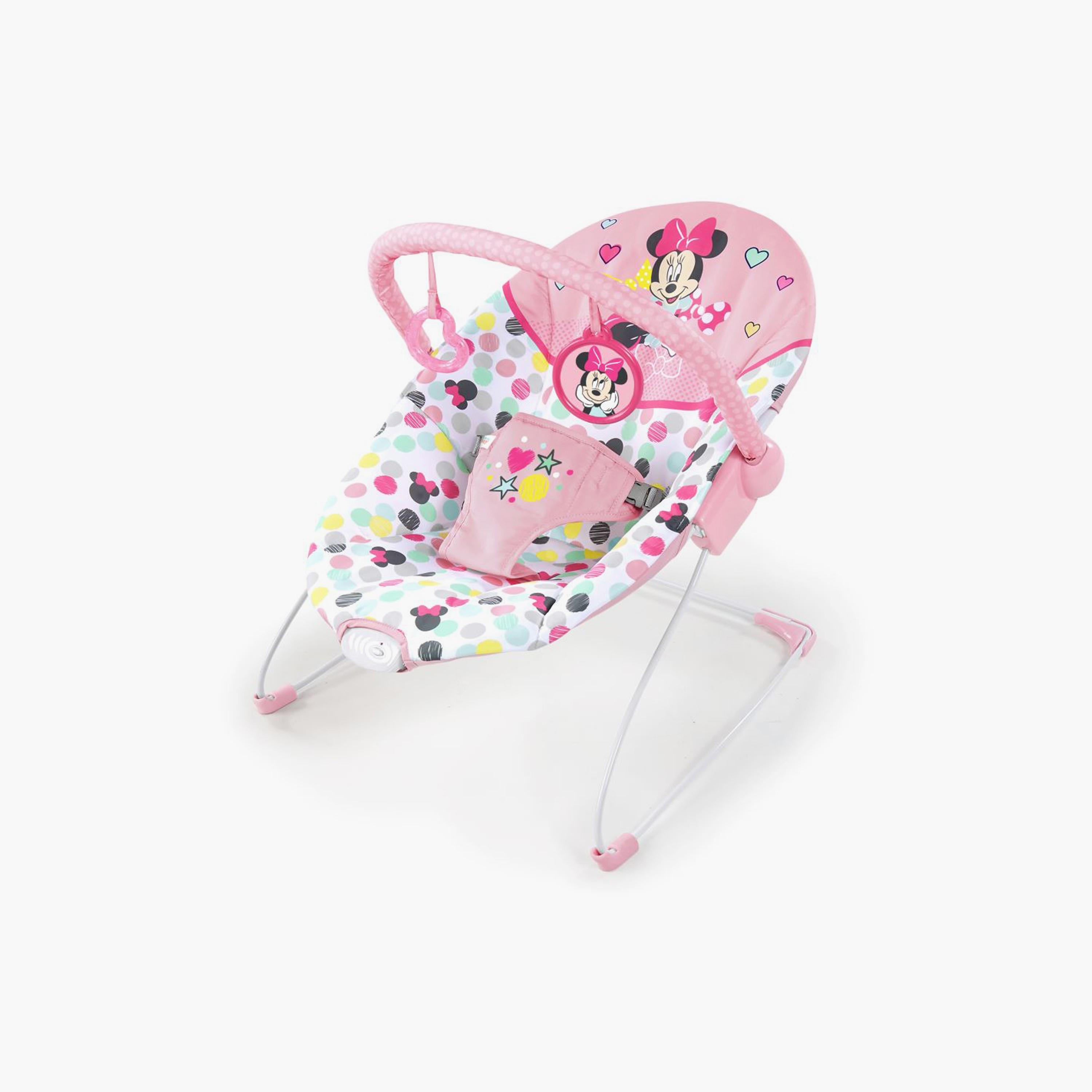 Buy Bright Starts Disney Baby Minnie Mouse Infant to Toddler Rocker Seat with Removable Toy Bar Forever Besties Online Babyshop UAE