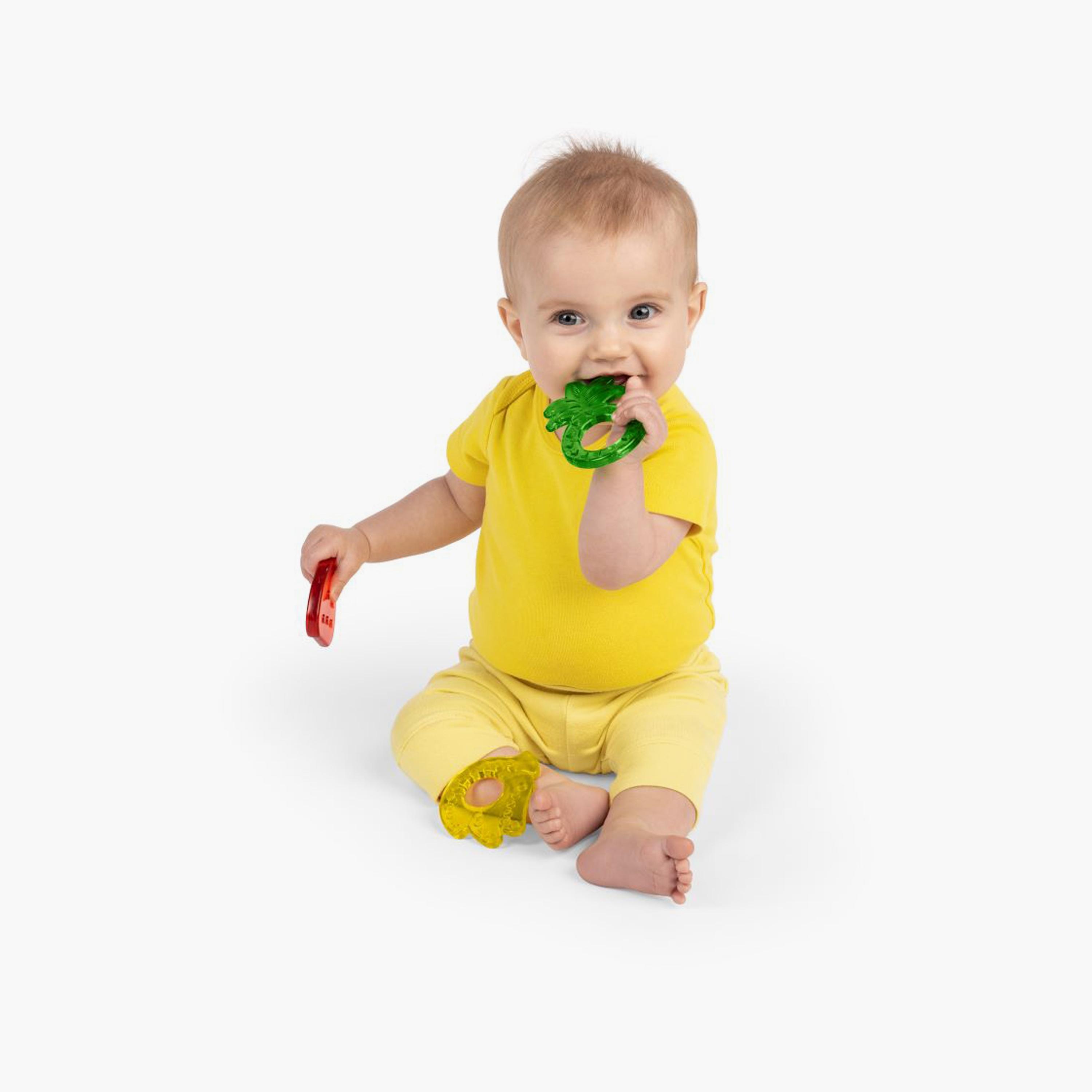 Bright Stars 3-Piece Juicy Chews Textured BPA-Free Teethers - Watermelon/Pineapple/Banana-baby-feeding-teethers-image-2