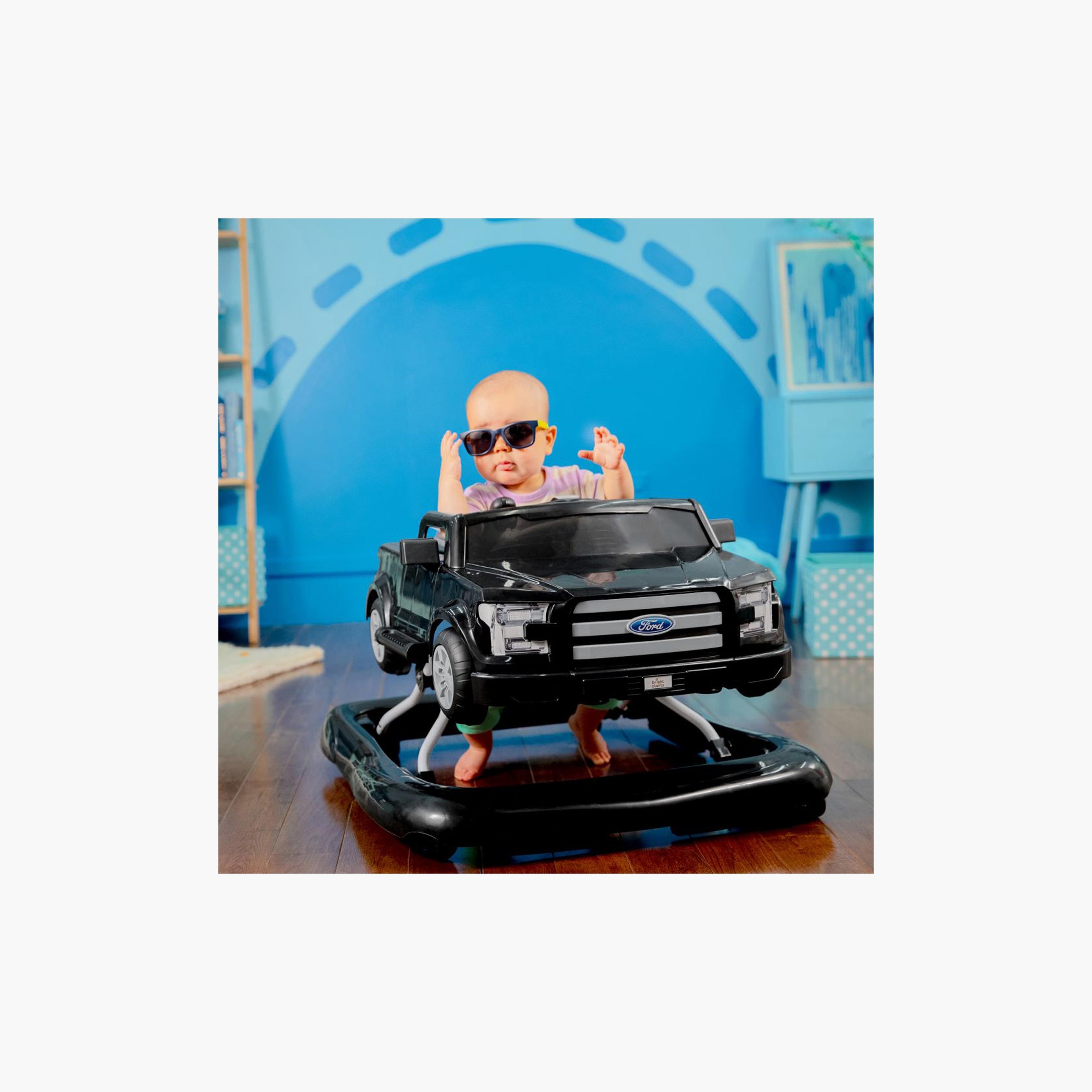 Bright Starts Ford F150 4-in-1 Agate Baby Activity Center & Walker - Black-baby-infantactivity-walkers-image-2
