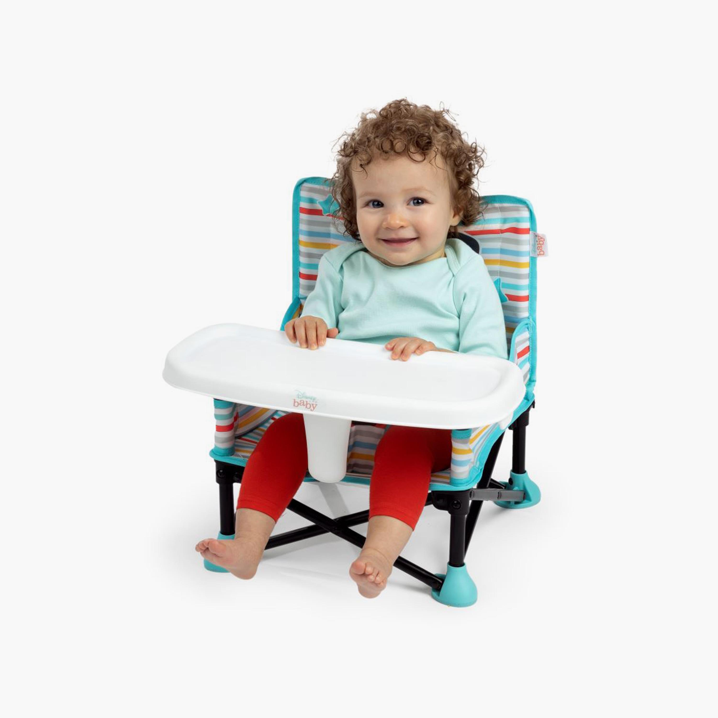 Buy Bright Starts Disney Mickey Mouse Pop N Sit Portable Booster Seat with Feeding Tray Online Babyshop UAE