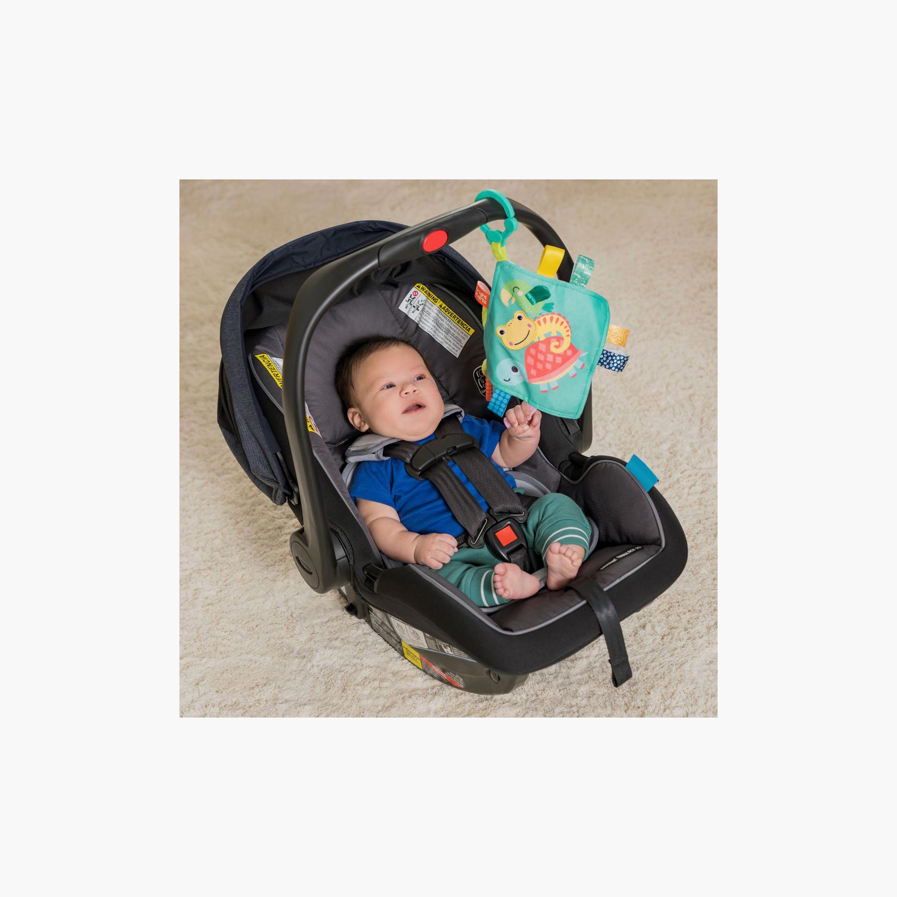 Bright Starts Fuzzy Feelies Plush Peg Blankie - Blue-baby-nursery-blanketsandswaddles-blanketsandquilts-image-2