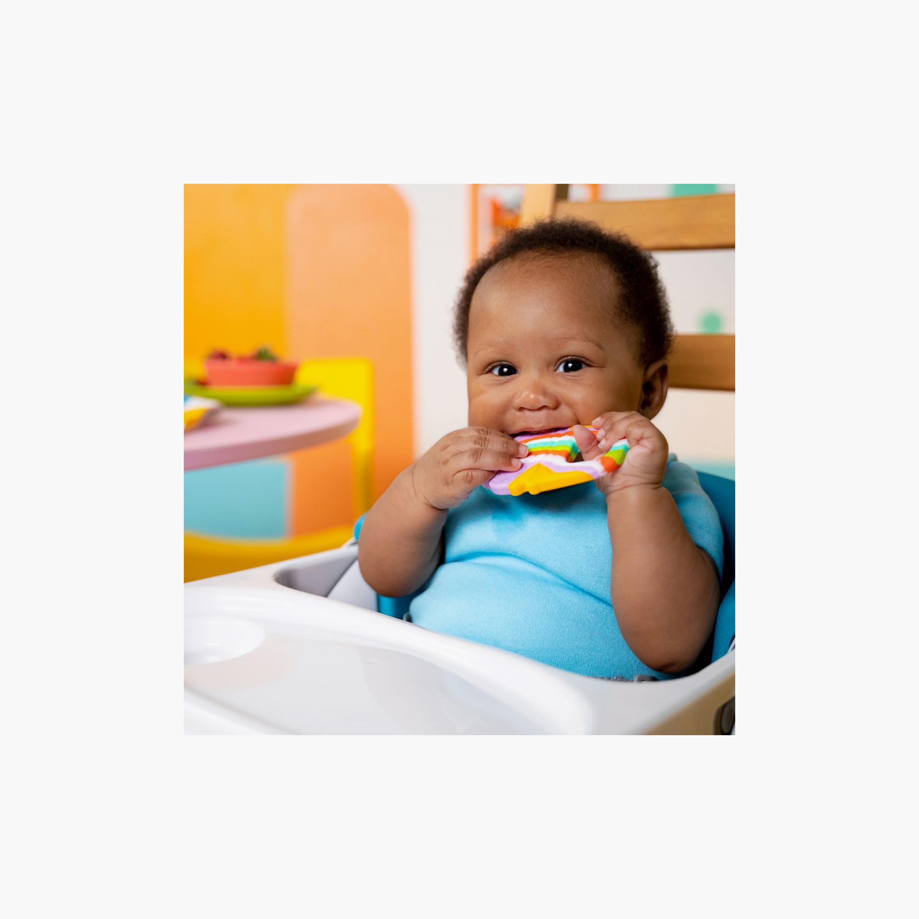 Buy Bright Starts Soothing Soft Serve Silicone Teether Ice Cream Cone Online Babyshop UAE