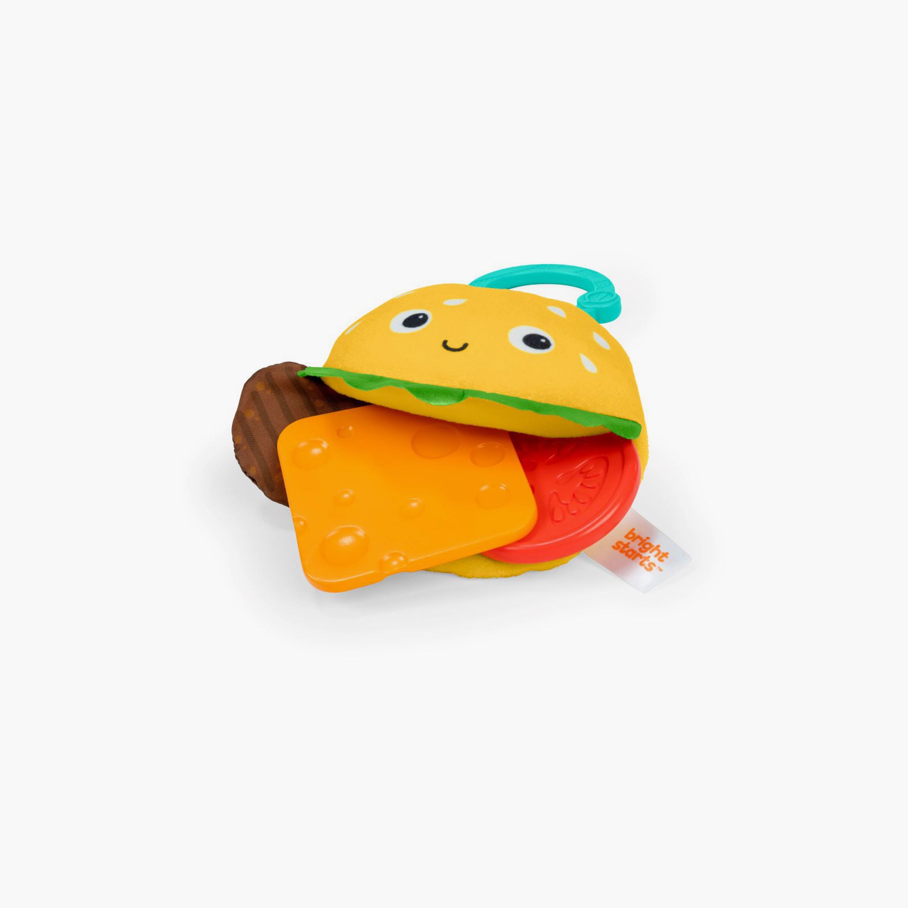 لعبة نشاط التسنين وعربة الأطفال اون ذا جو ساي تشيزبرجر من برايت ستارتس-toys-babyandtoddlertoys-strollertoys-image-1