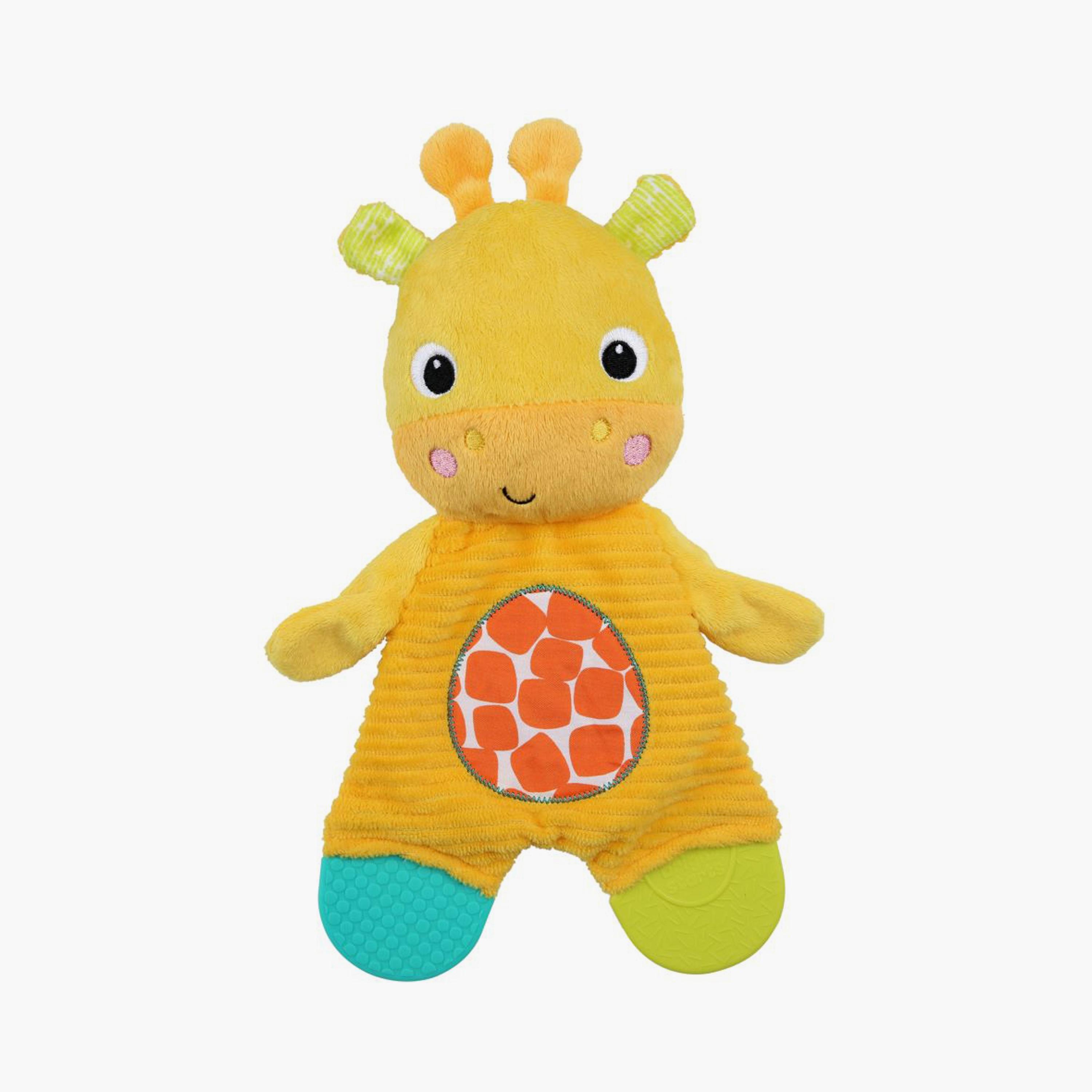Bright Starts Snuggle & Teethe Crinkle Teething Plush Toy - Giraffe-toys-babyandtoddlertoys-learningtoys-image-1