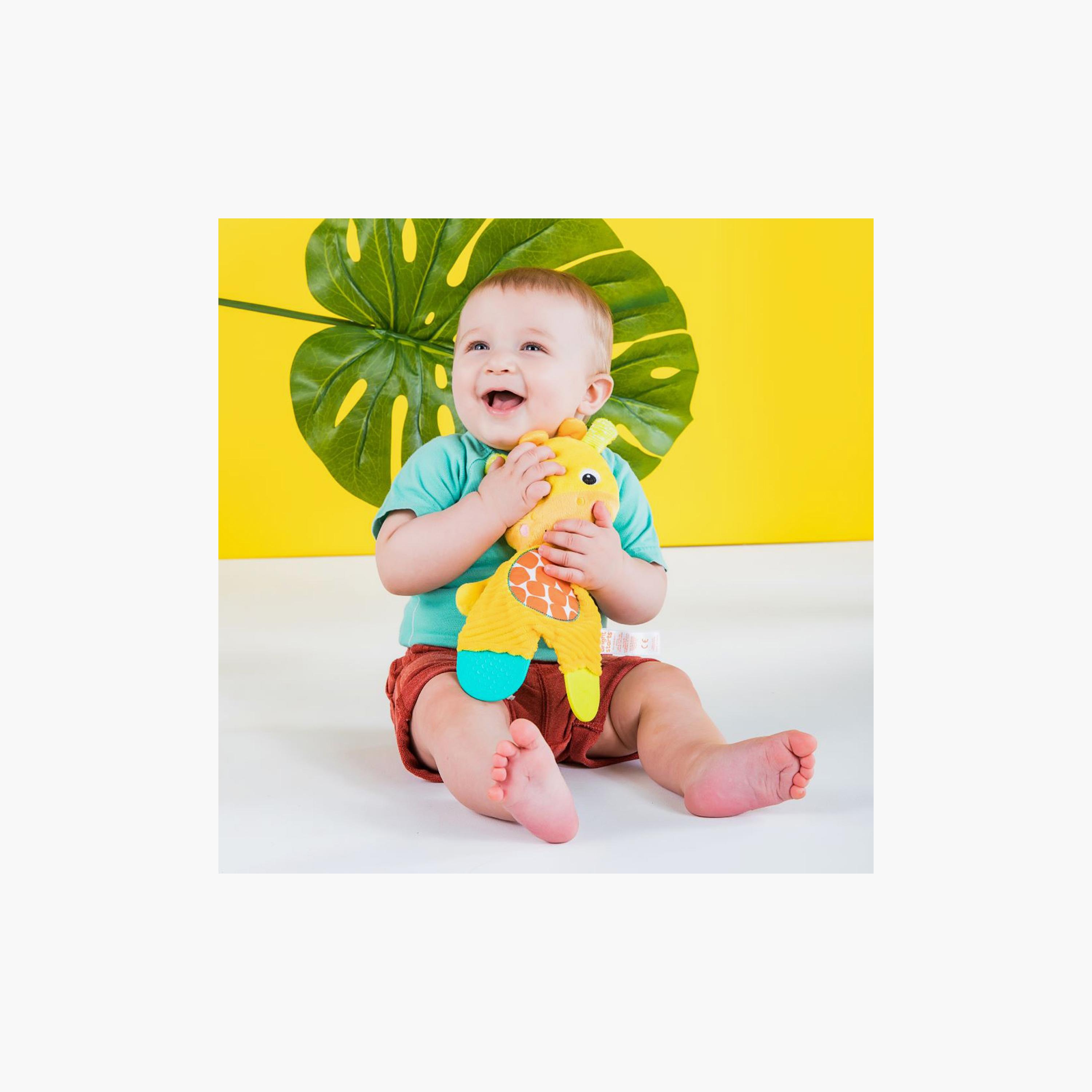 Bright Starts Snuggle & Teethe Crinkle Teething Plush Toy - Giraffe-toys-babyandtoddlertoys-learningtoys-image-3