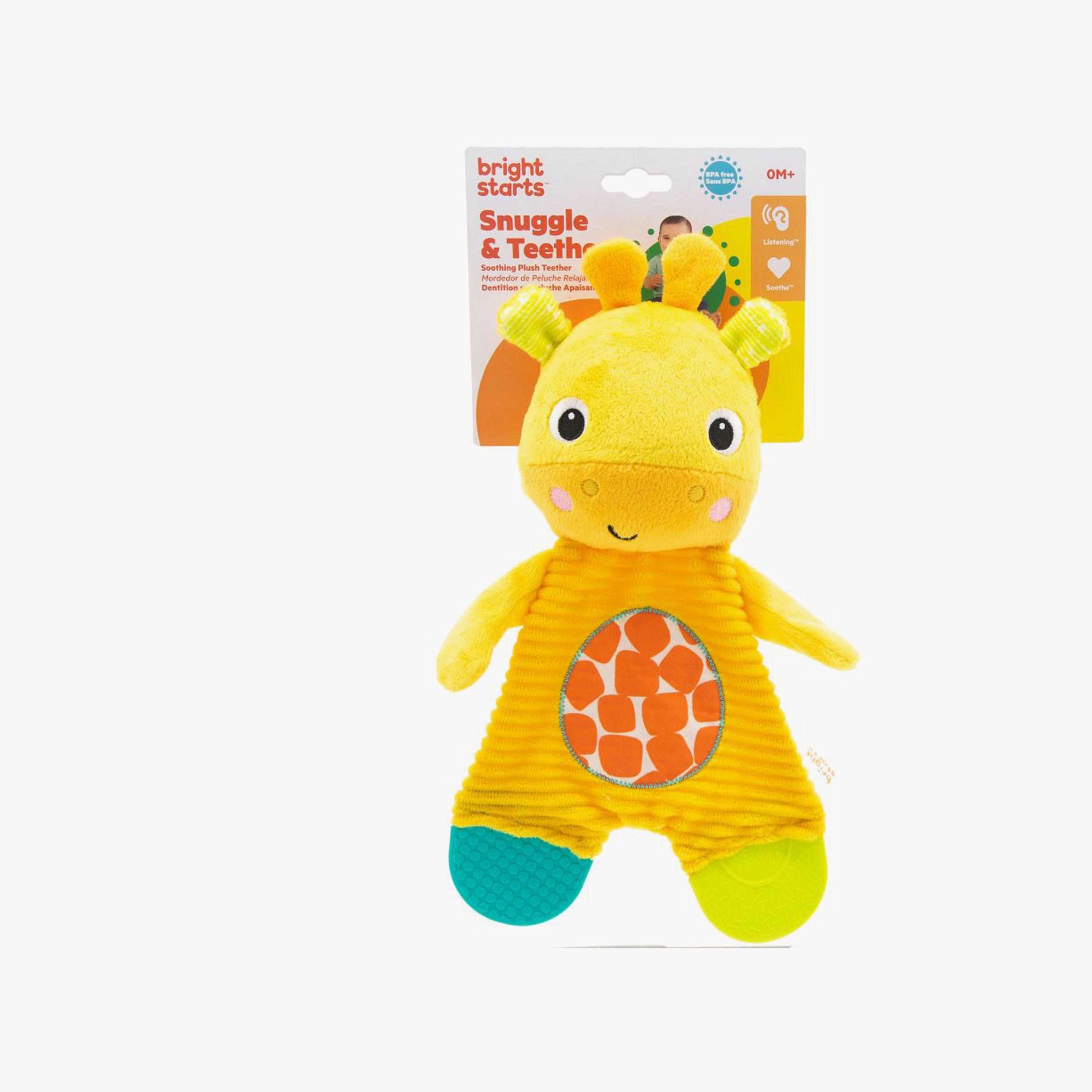 Bright Starts Snuggle & Teethe Crinkle Teething Plush Toy - Giraffe-toys-babyandtoddlertoys-learningtoys-image-5