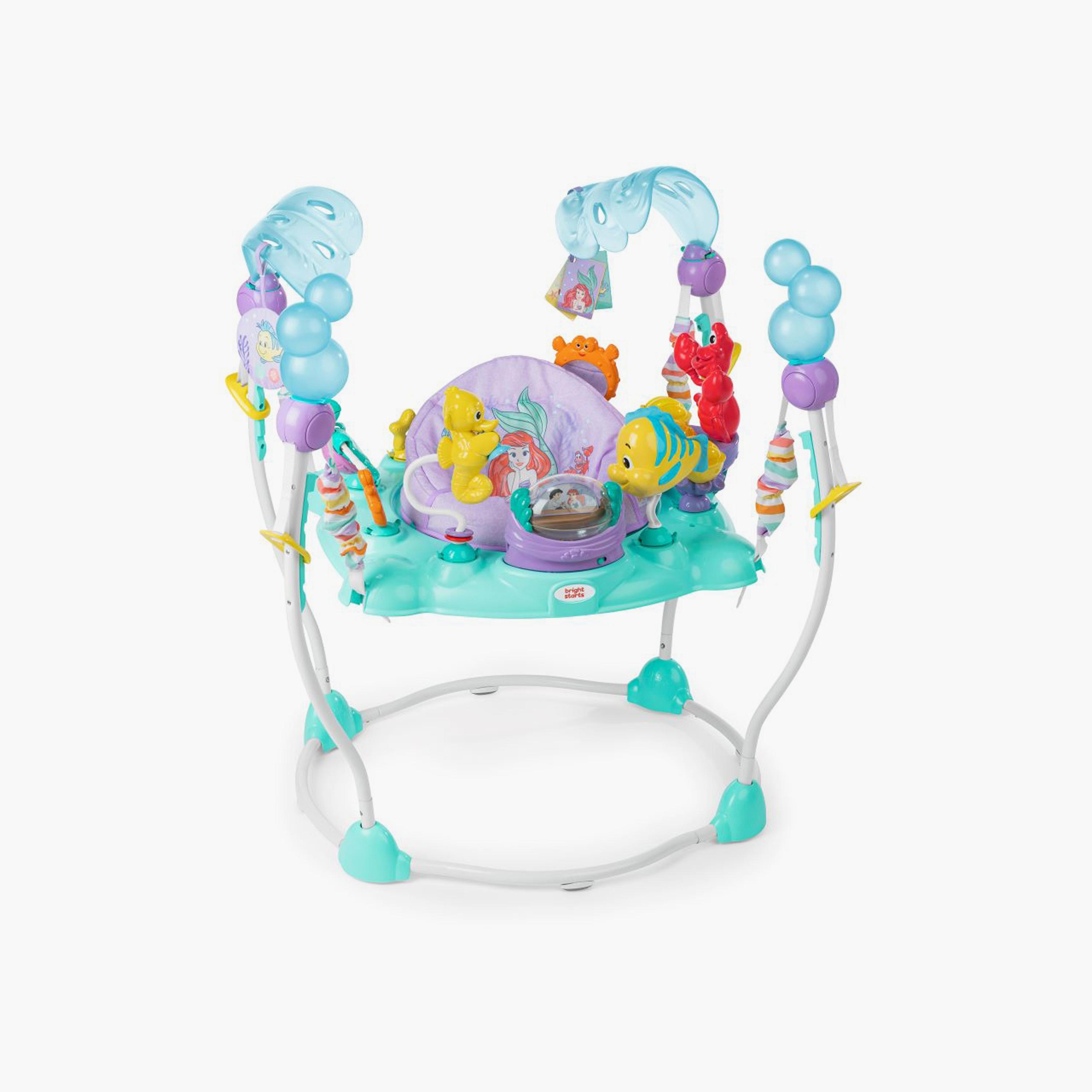 Bright Starts Disney The Little Mermaid Sea of Activities Baby Activity Jumper with Interactive Toys - Blue-baby-infantactivity-bouncers-image-1