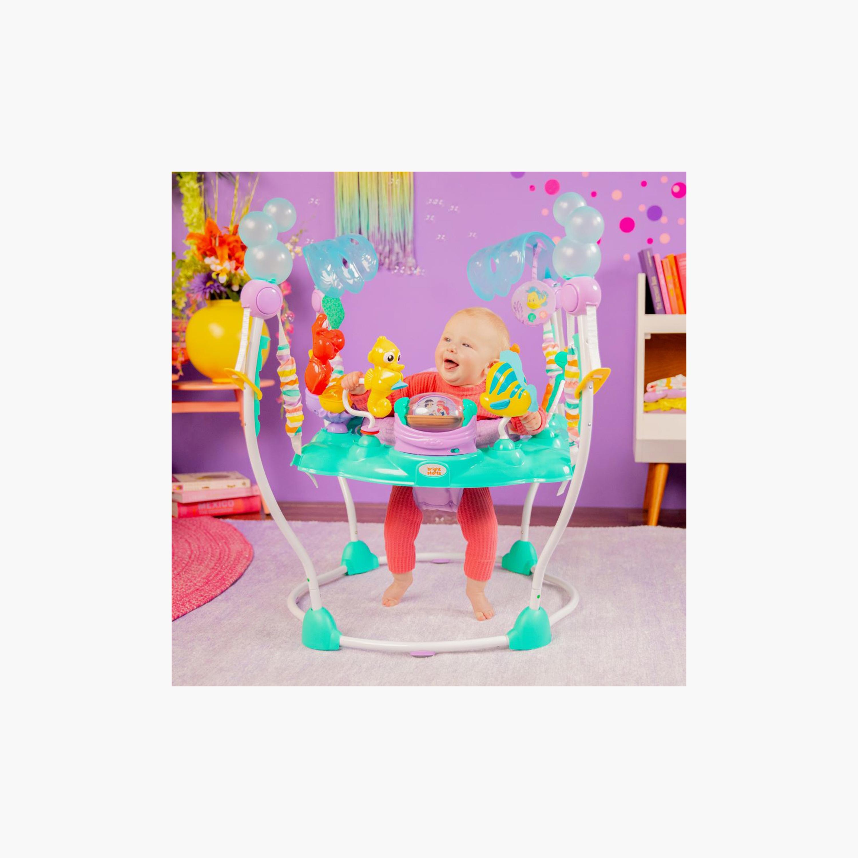 Bright Starts Disney The Little Mermaid Sea of Activities Baby Activity Jumper with Interactive Toys - Blue-baby-infantactivity-bouncers-image-2