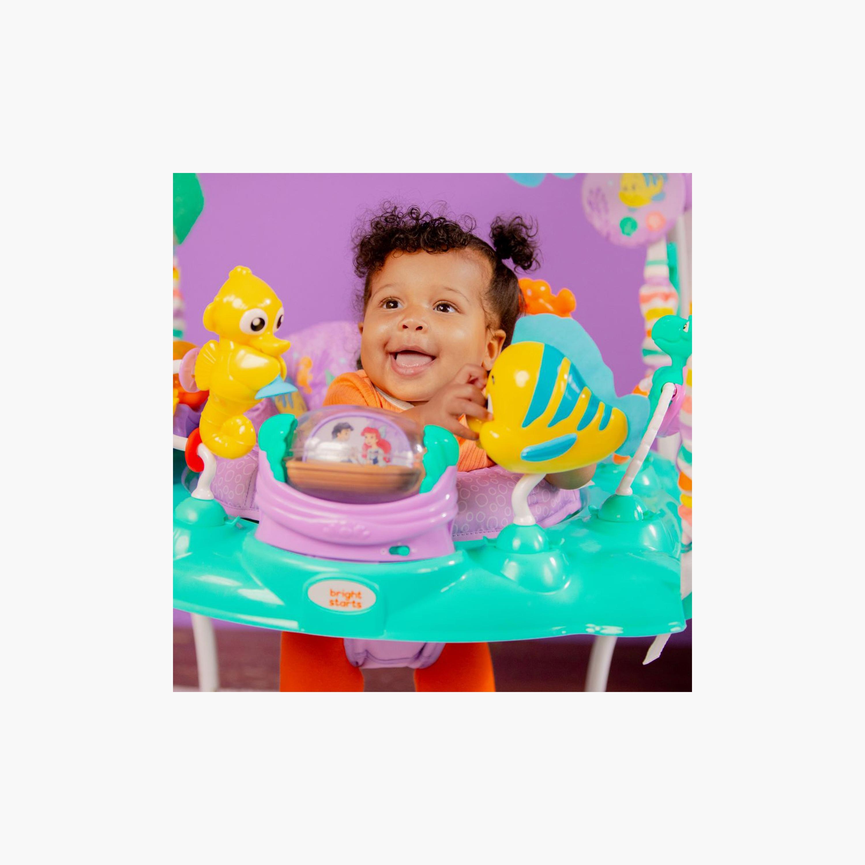 Bright Starts Disney The Little Mermaid Sea of Activities Baby Activity Jumper with Interactive Toys - Blue-baby-infantactivity-bouncers-image-3