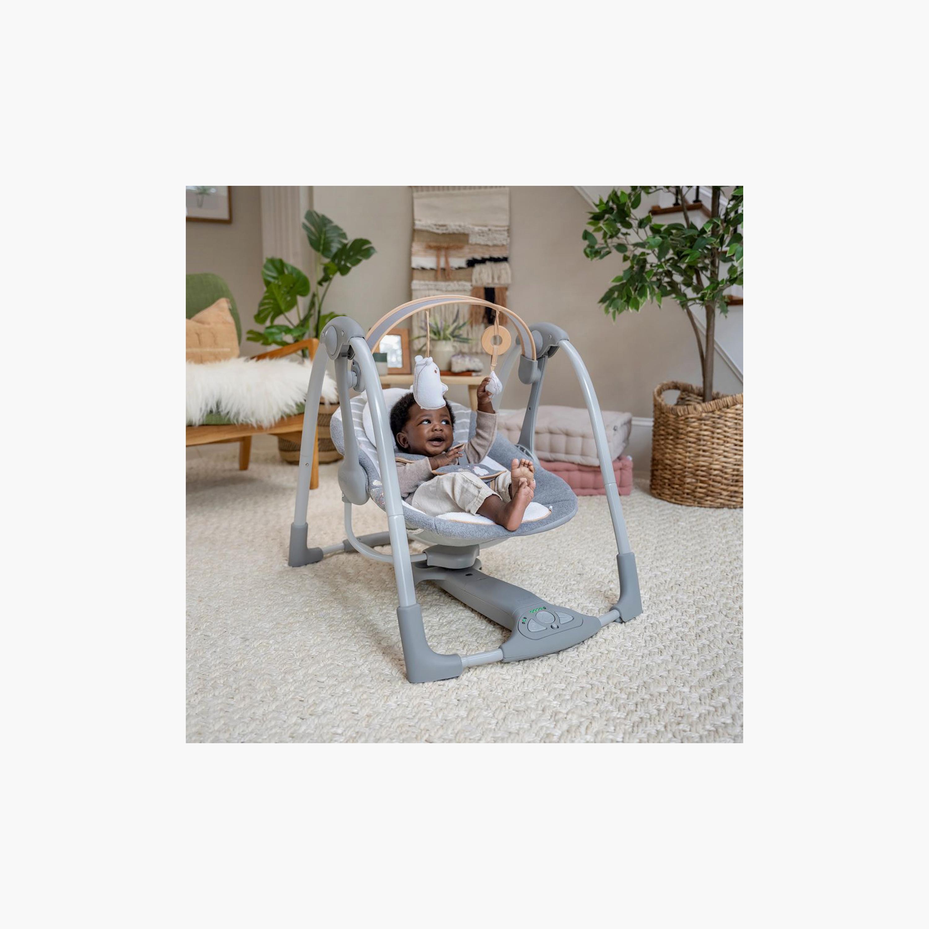 Ingenuity Boutique Collection Swing 'n Go Portable Swing - Bella Teddy-baby-infantactivity-swings-image-3