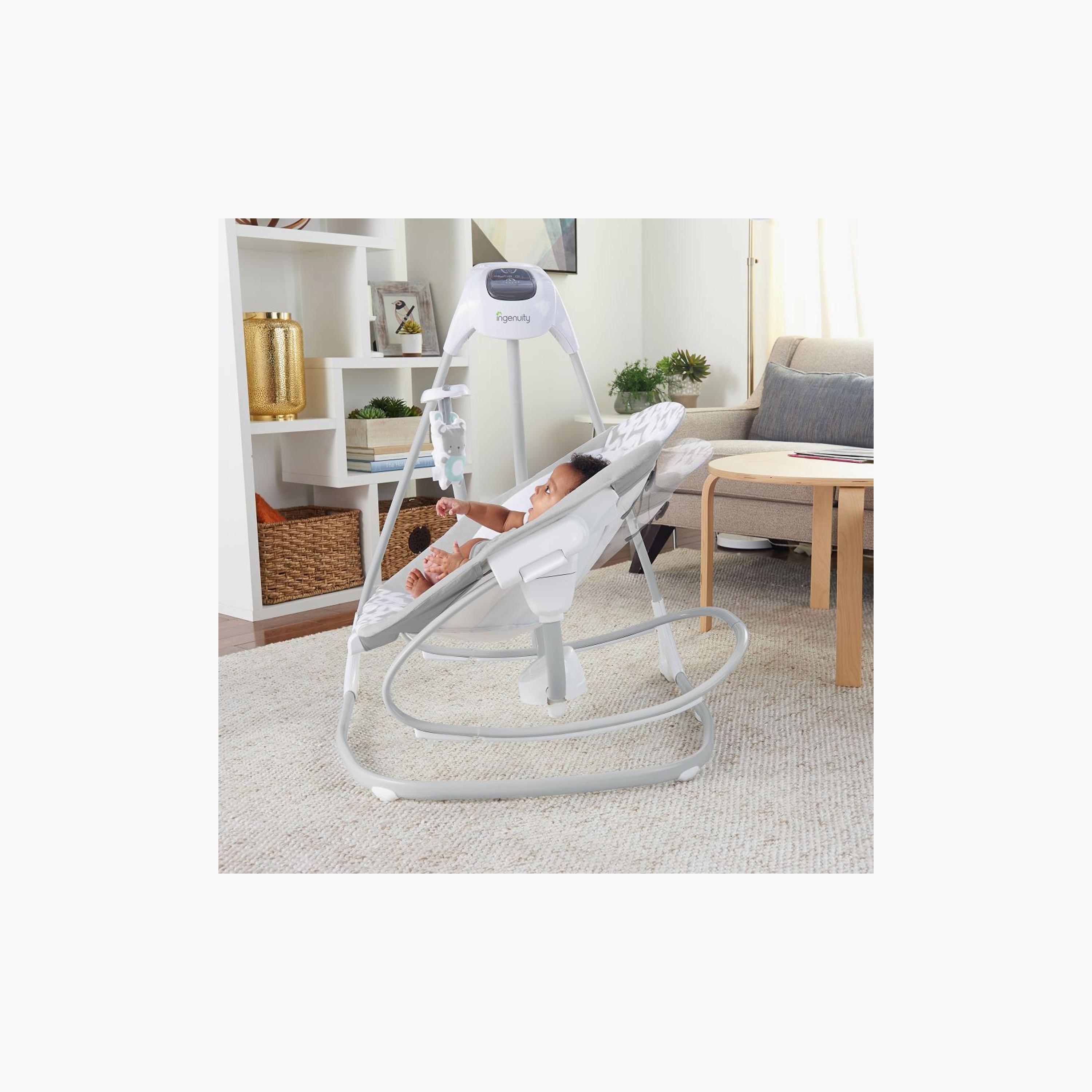 Ingenuity 2-in-1 SimpleComfort Lightweight Compact 6-Speed Multi-Direction Baby Swing & Rocker-baby-infantactivity-rockers-image-3