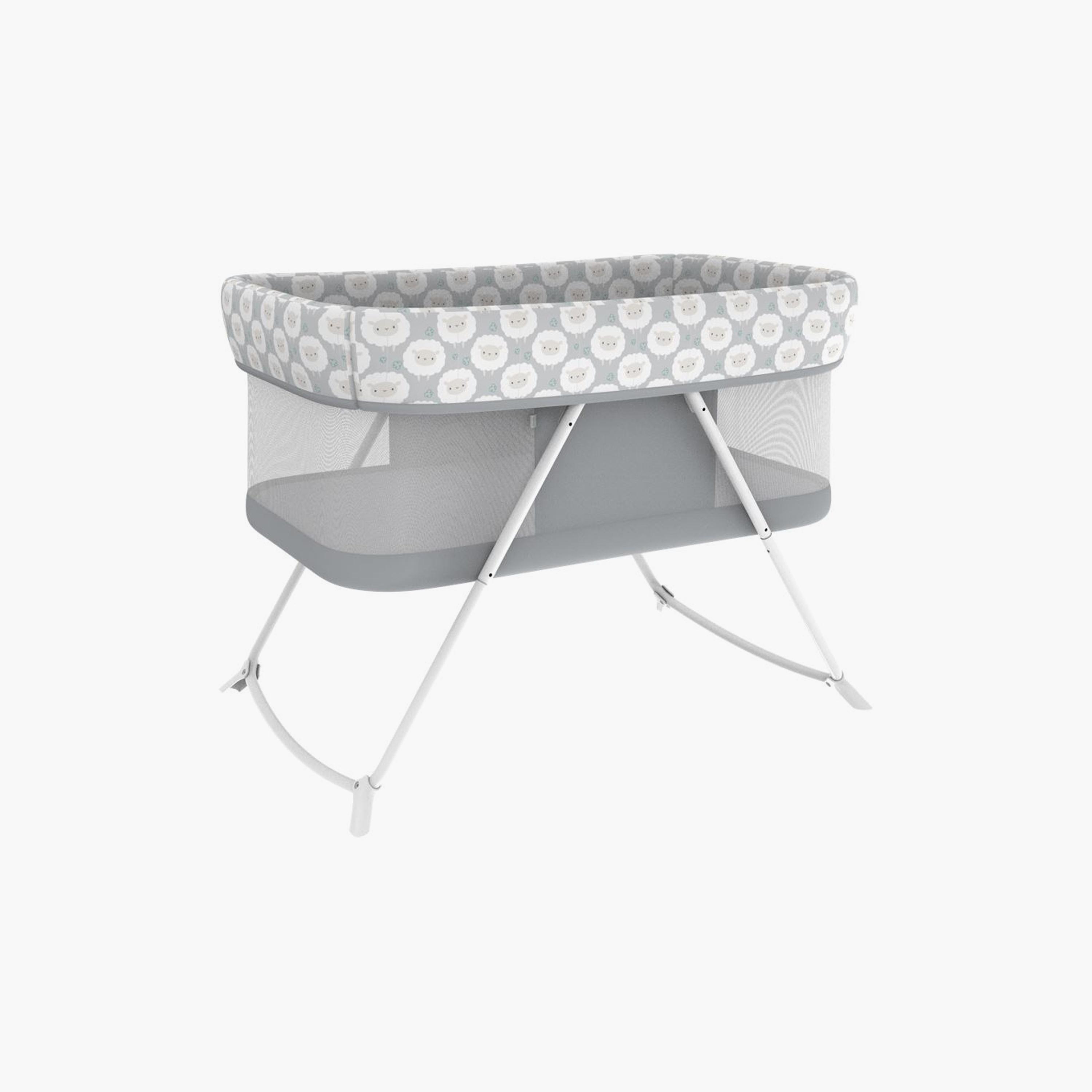 سرير أطفال محمول هزاز قابل للطي سنوز آند ستو من إنجينيوتي - شيبي-baby-nursery-furniture-cribsandbeds-bassinets-image-1