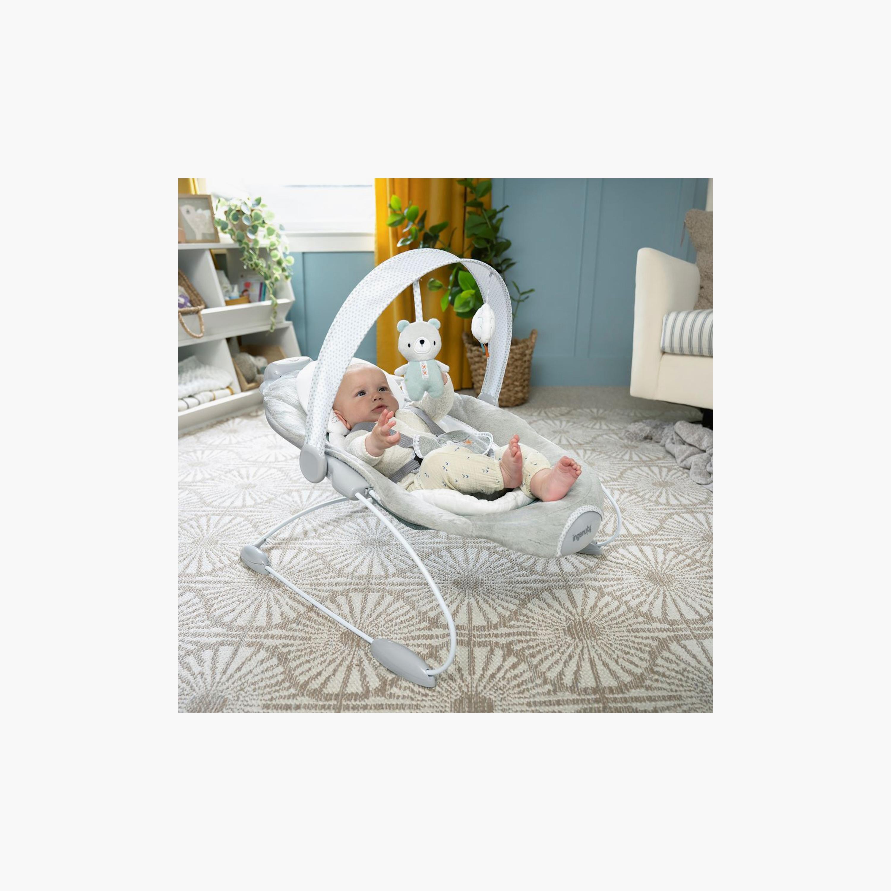 Ingenuity SmartBounce Automatic Baby Bouncer Seat with White Noise Pemberton