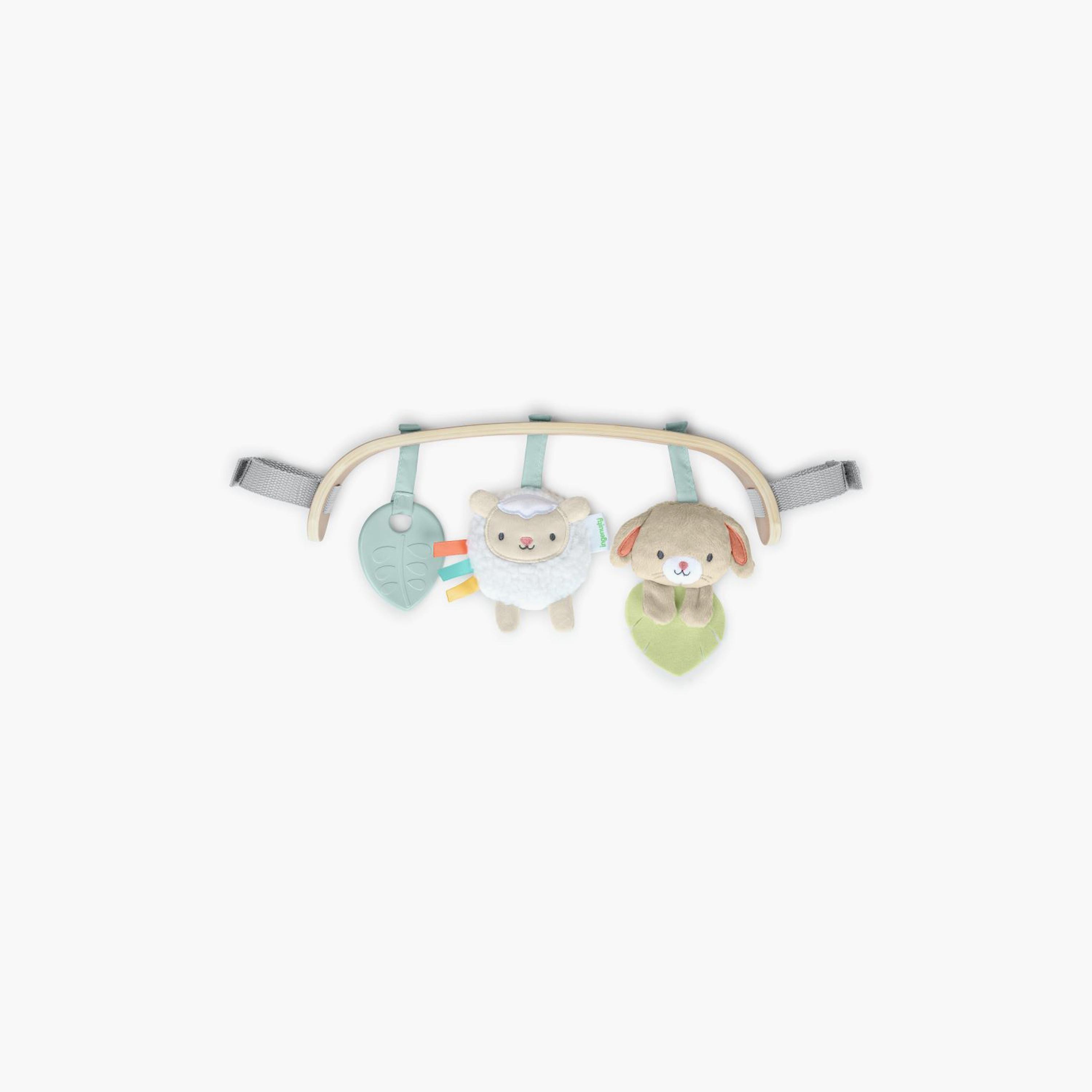 Ingenuity Soothing Essentials Wood Carrier Toy Bar-toys-babyandtoddlertoys-strollertoys-image-1