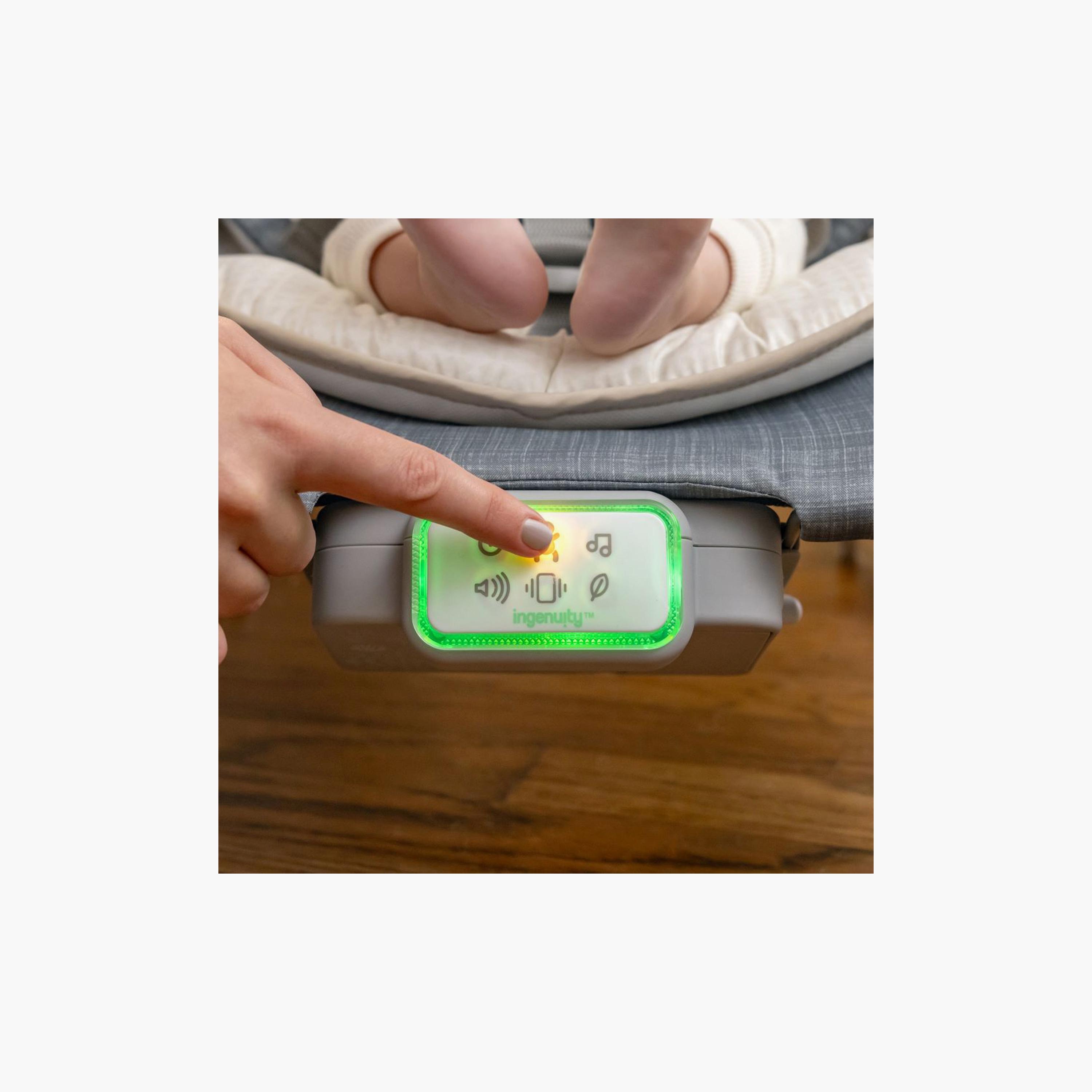 Ingenuity Happy Belly Rock-to-Bounce Massage Seat, Bouncer and Rocker Seat - Parker-baby-infantactivity-bouncers-image-3