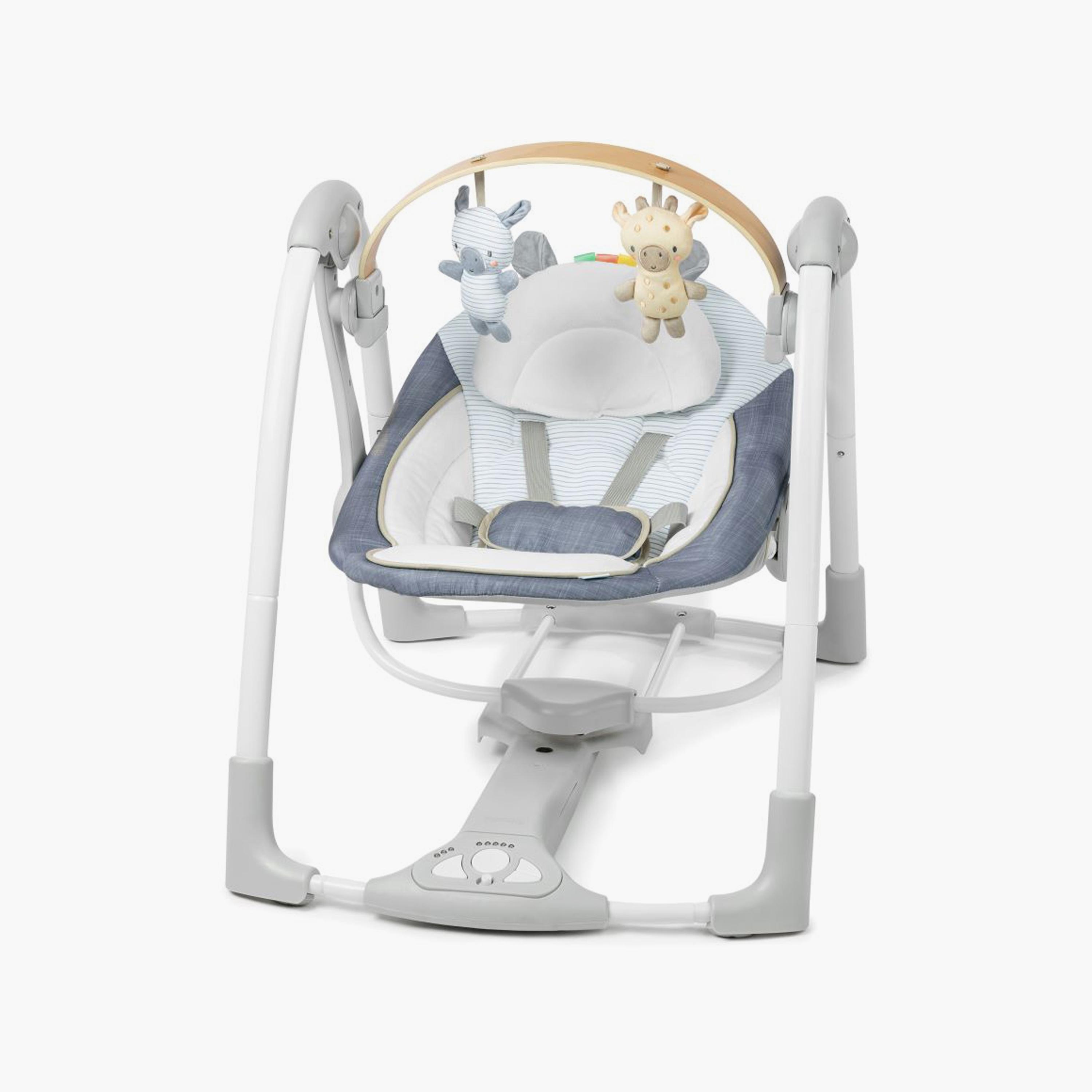Ingenuity Swing 'n Go Portable Swing - Chambray-baby-infantactivity-swings-image-1