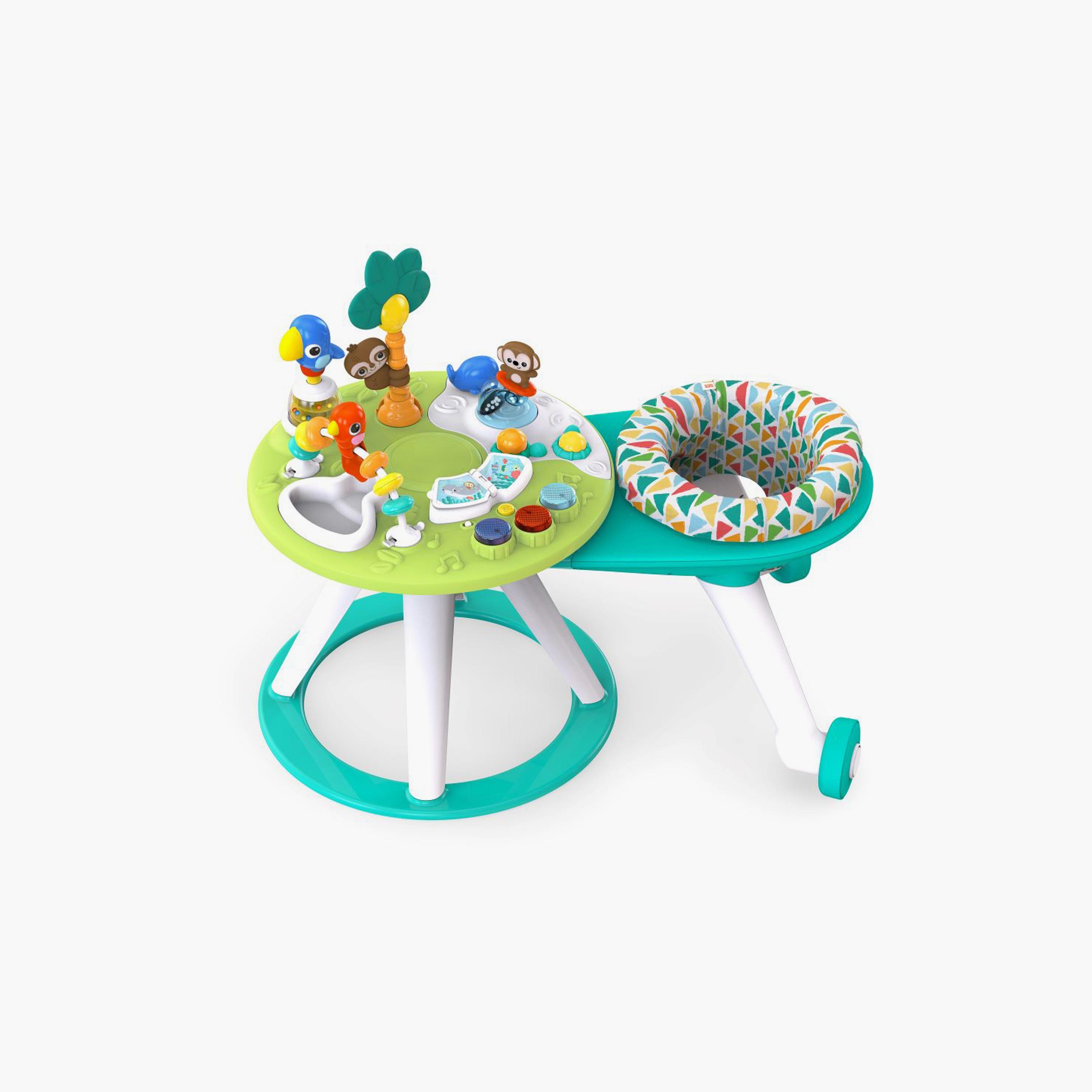 Bright Starts Around We Go 2-in-1 Walk-Around Activity Center Table - Tropic Cool-toys-babyandtoddlertoys-learningtoys-image-1