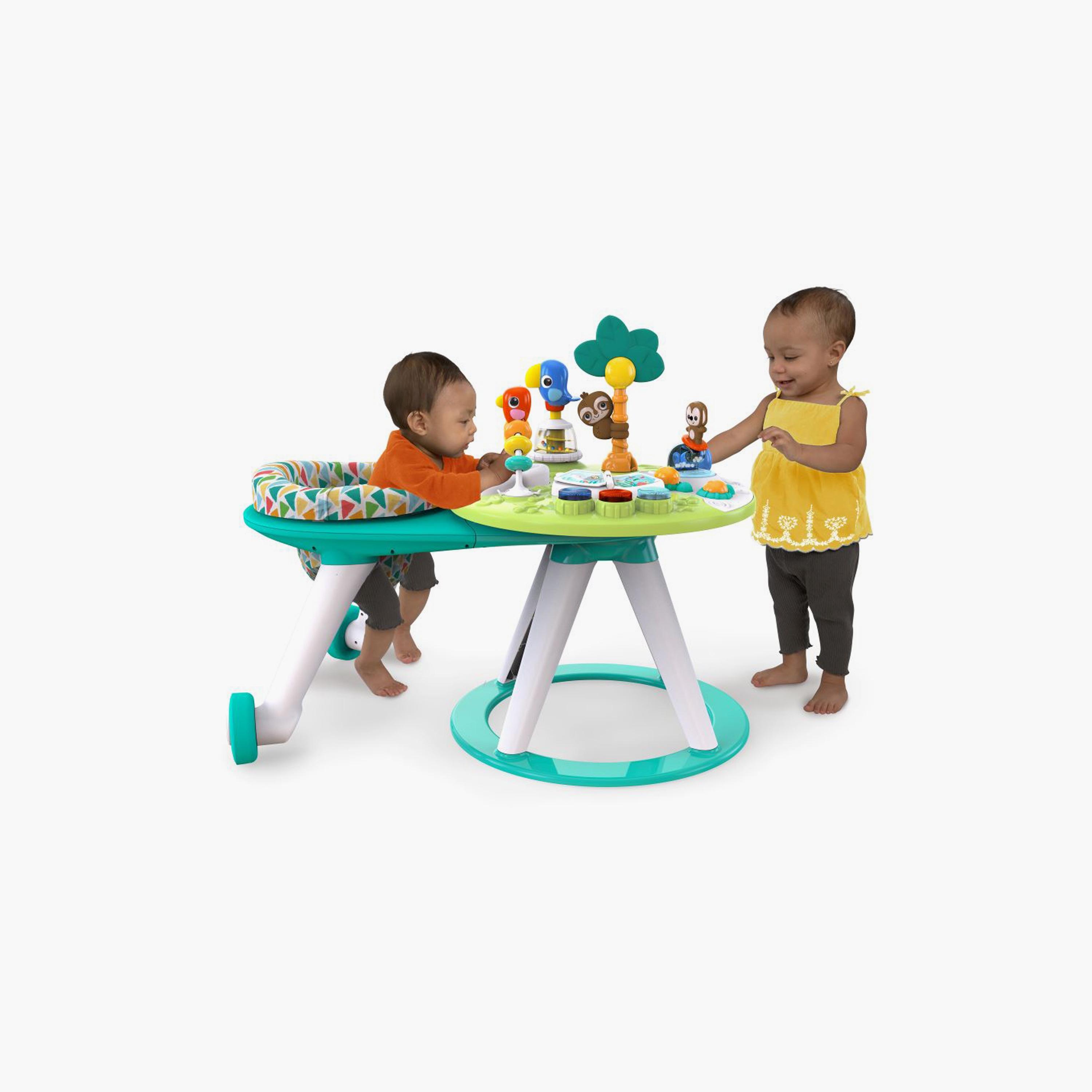 Bright Starts Around We Go 2-in-1 Walk-Around Activity Center Table - Tropic Cool-toys-babyandtoddlertoys-learningtoys-image-2