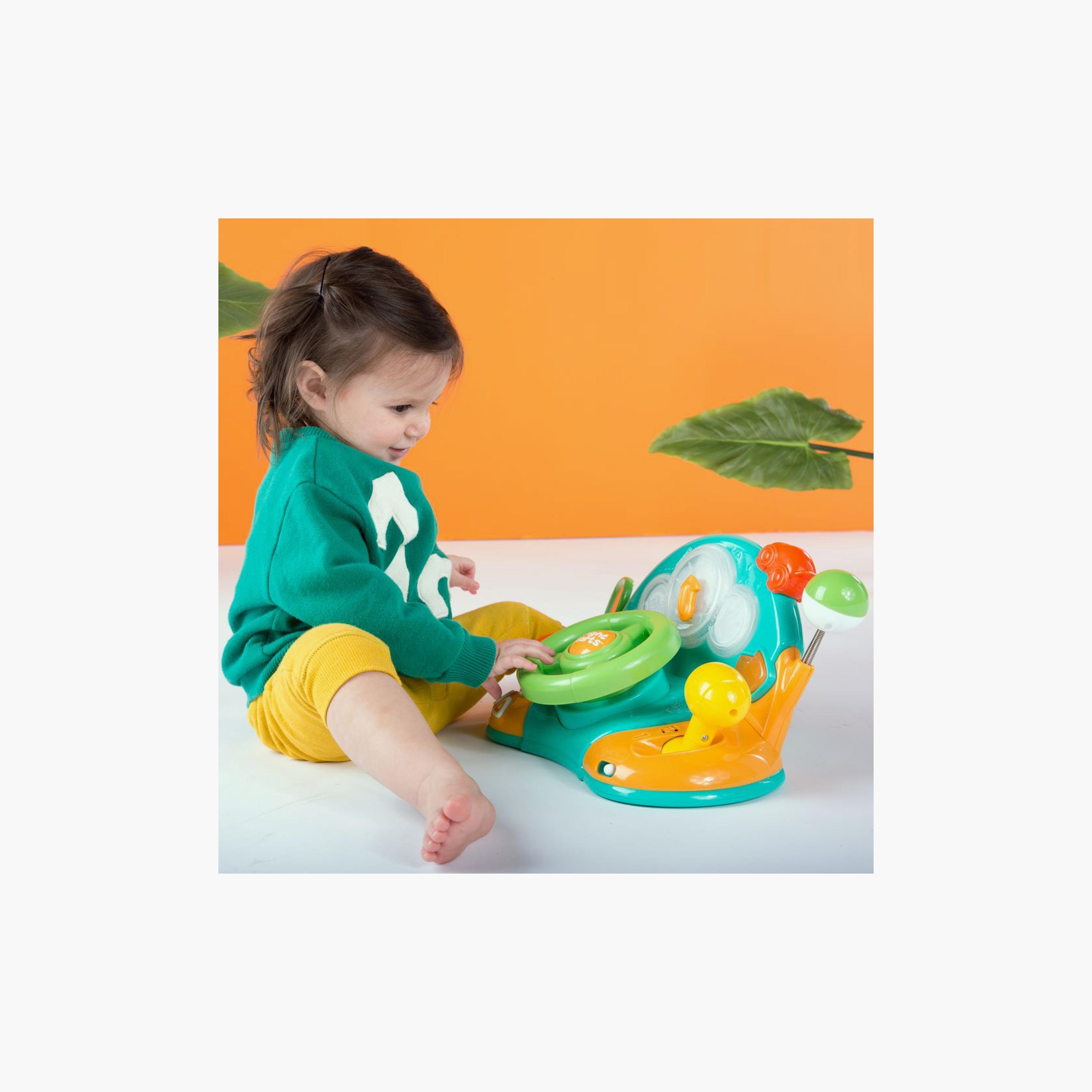Bright Starts Lights and Colors Steering Wheel Toy - Green-toys-babyandtoddlertoys-lightsandmusicaltoys-image-2