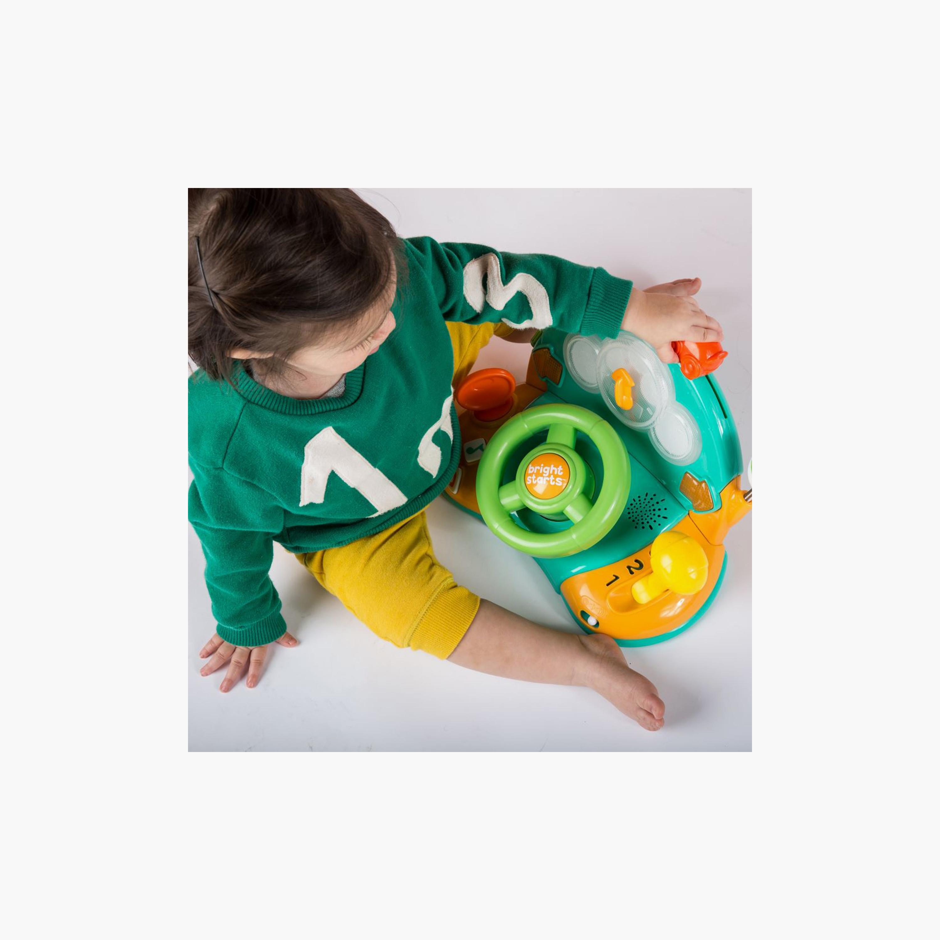 Bright Starts Lights and Colors Steering Wheel Toy - Green-toys-babyandtoddlertoys-lightsandmusicaltoys-image-3