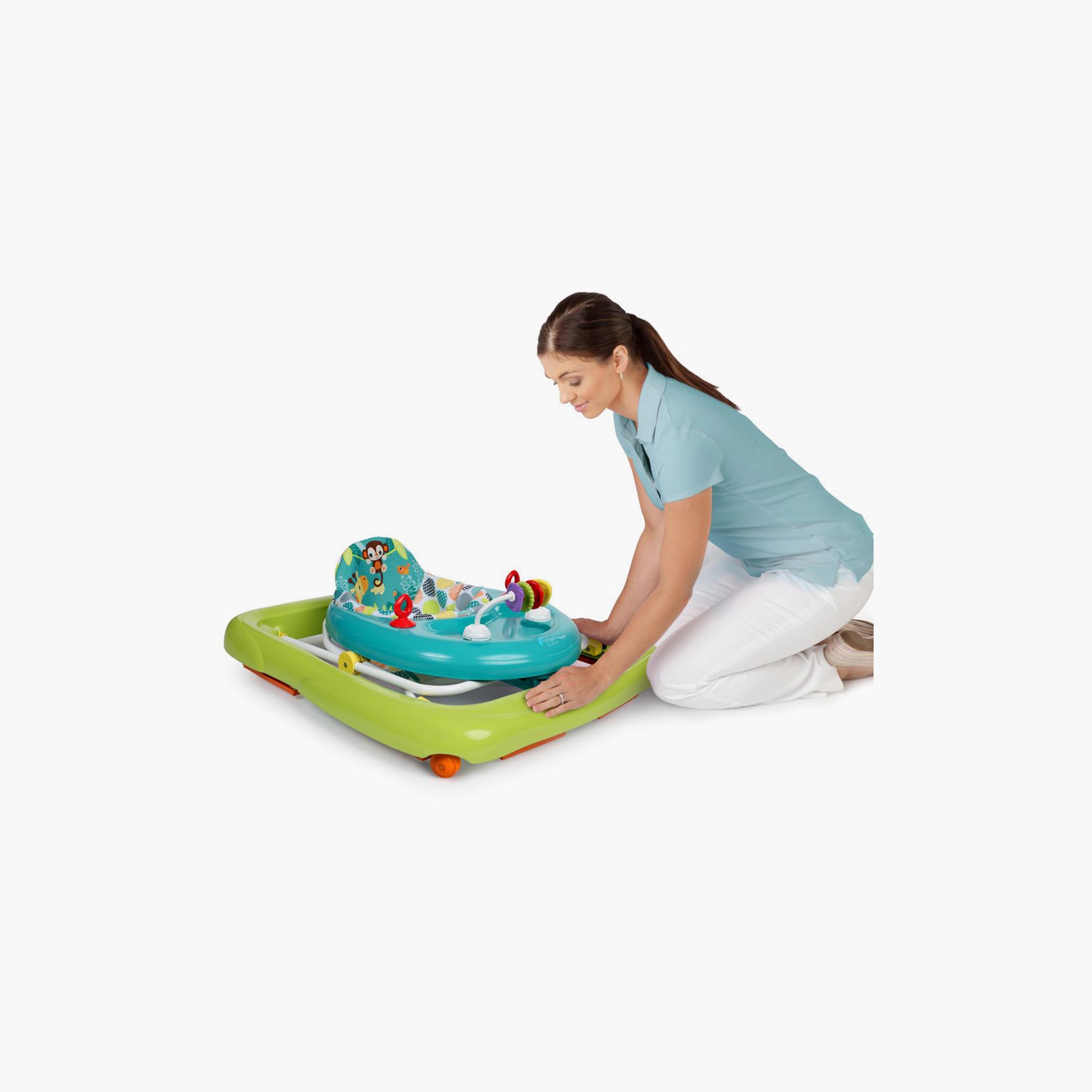 مشاية سفاري جيجلين مع إطار سهل الطي من برايت ستارتس-baby-infantactivity-walkers-image-4