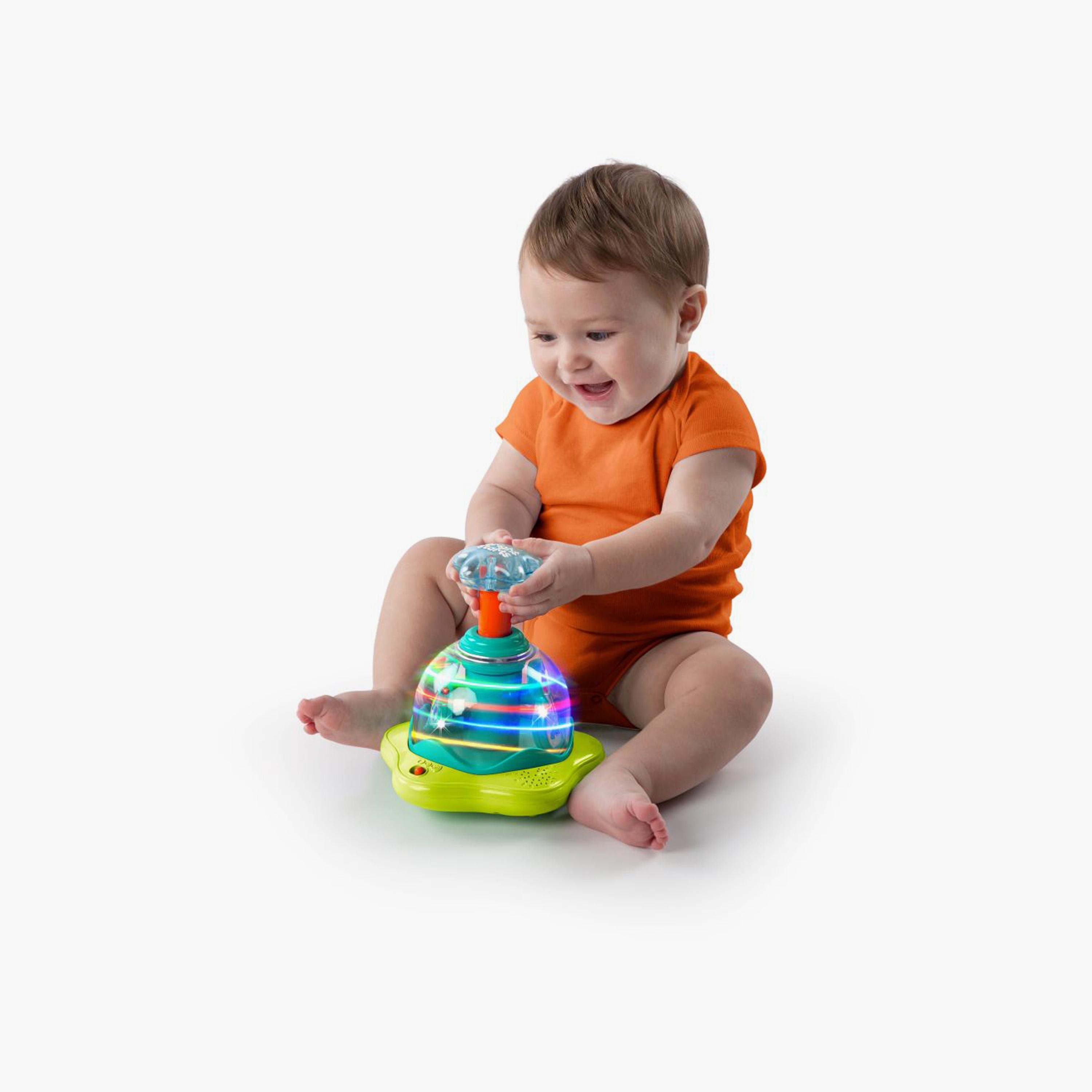 Bright Starts Press & Glow Spinner Cause and Effect Musical Toy-toys-babyandtoddlertoys-learningtoys-image-2