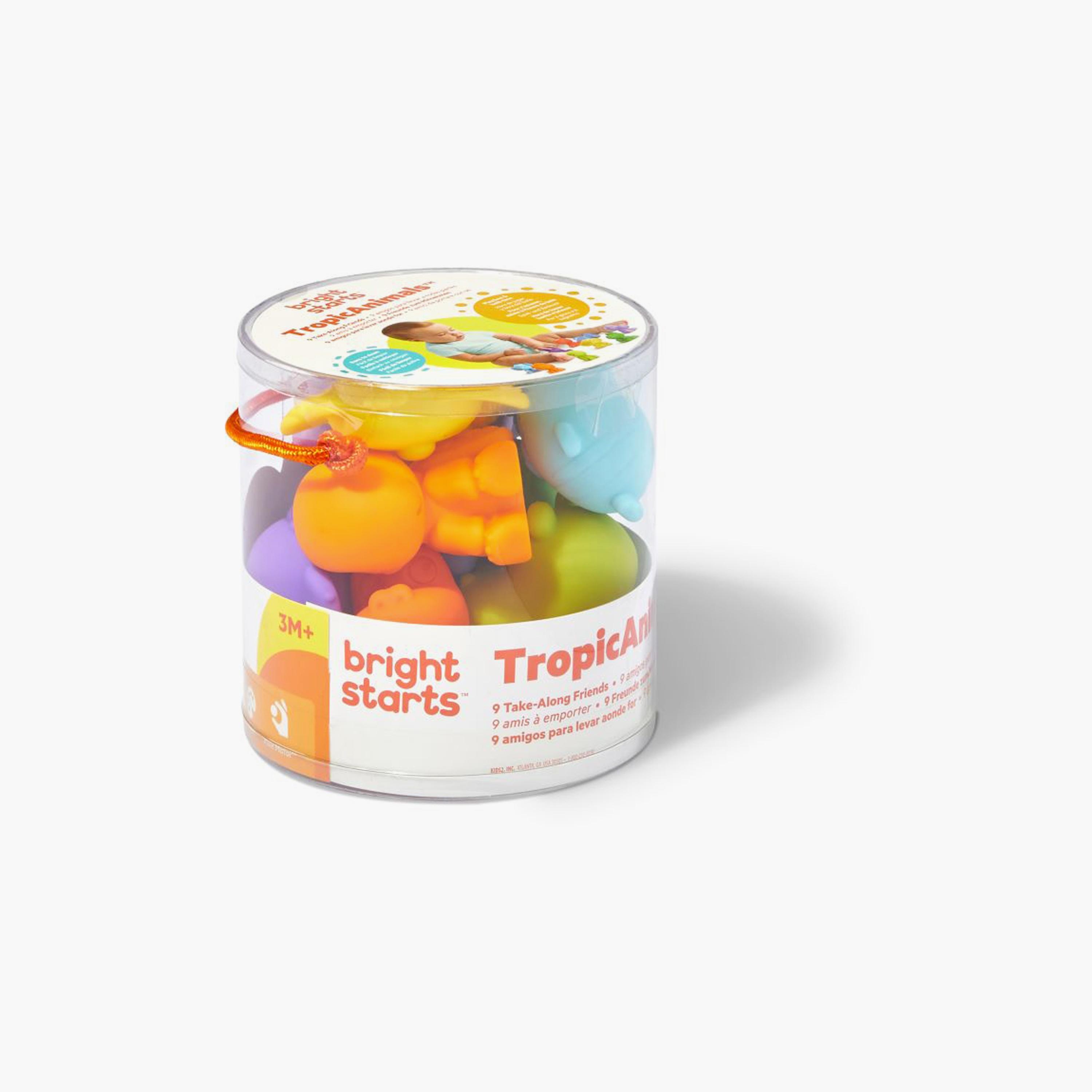 Bright Starts 9-Piece Tropic Animals Take-Along Bath Toy Set-toys-babyandtoddlertoys-bathtoys-image-3