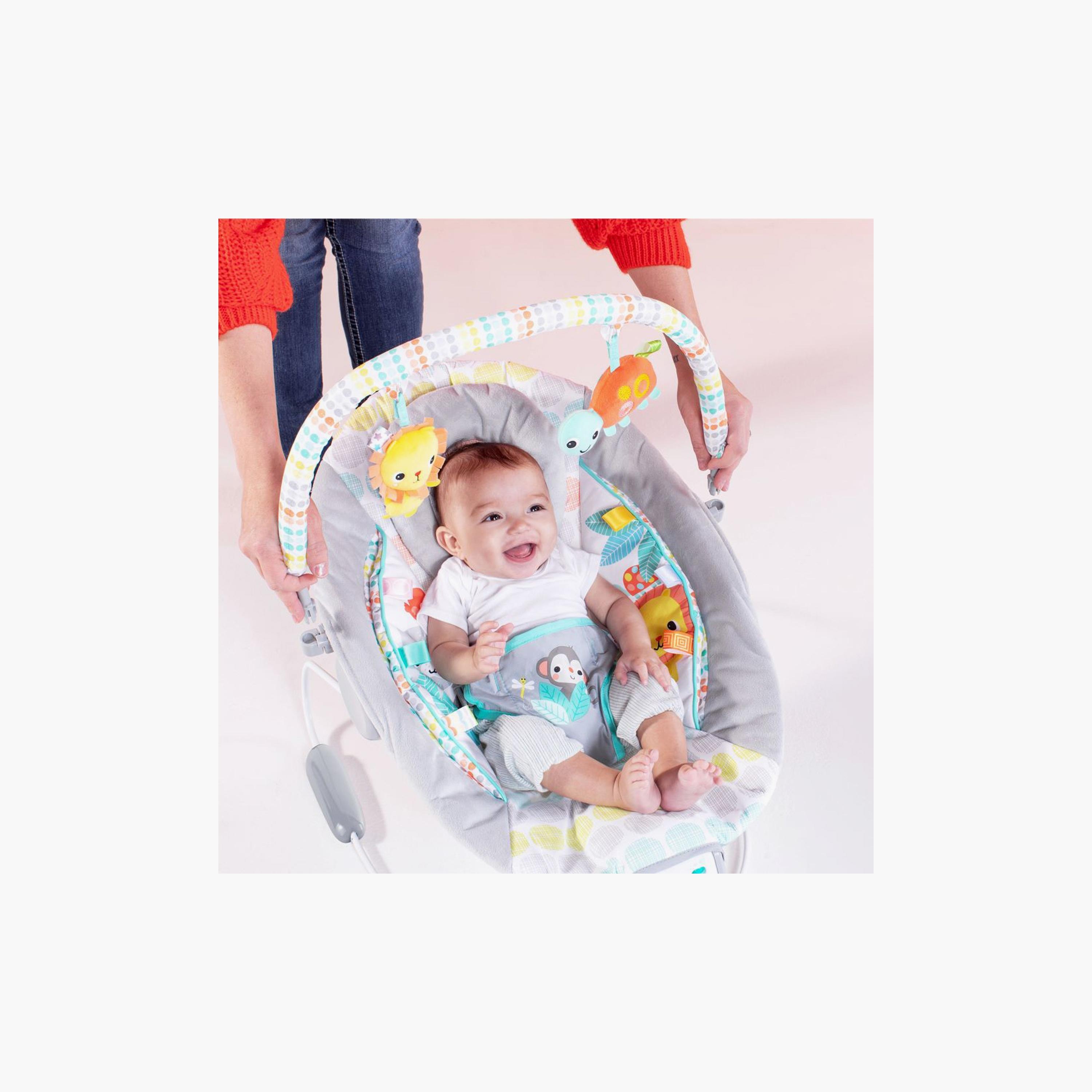 Bright Starts Comfy Baby Bouncer Soothing Vibrations Infant Seat - Taggies-baby-infantactivity-bouncers-image-3