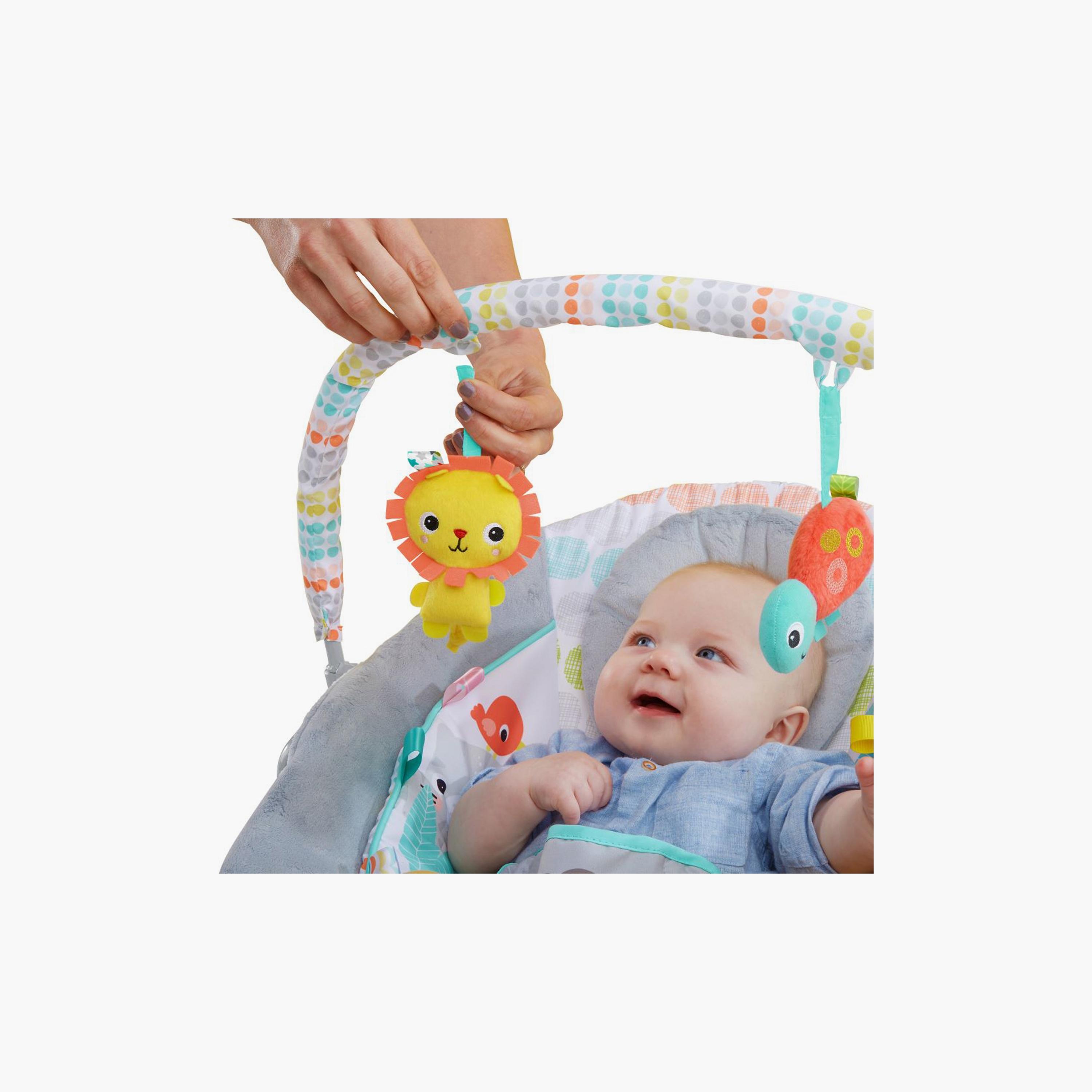 Bright Starts Comfy Baby Bouncer Soothing Vibrations Infant Seat - Taggies-baby-infantactivity-bouncers-image-4